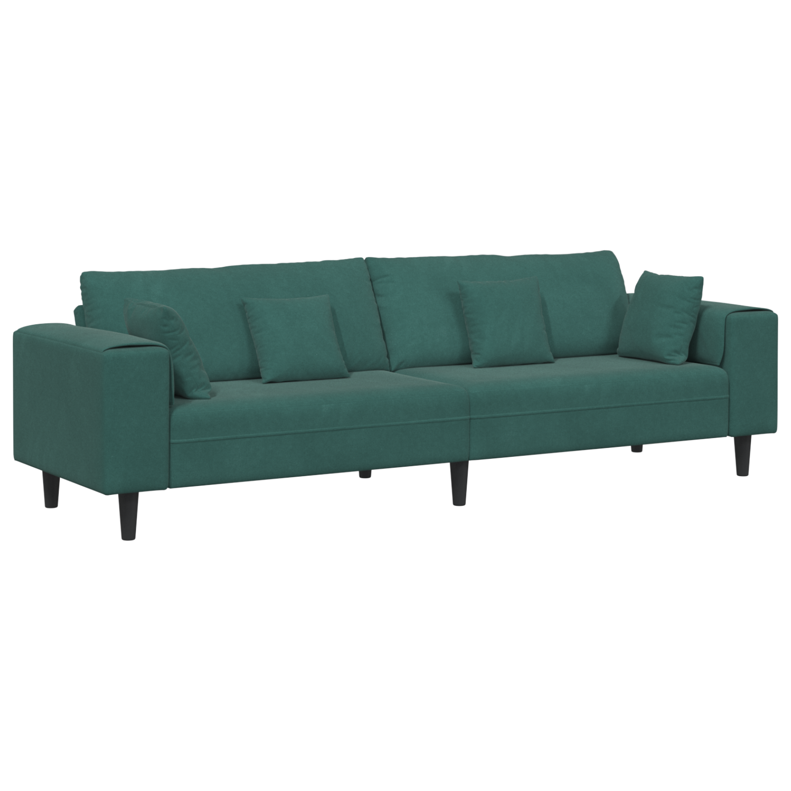 Canapea din catifea cu pernă cu pernă Verde închis 208 cm Catifea GartenMobel Dekor