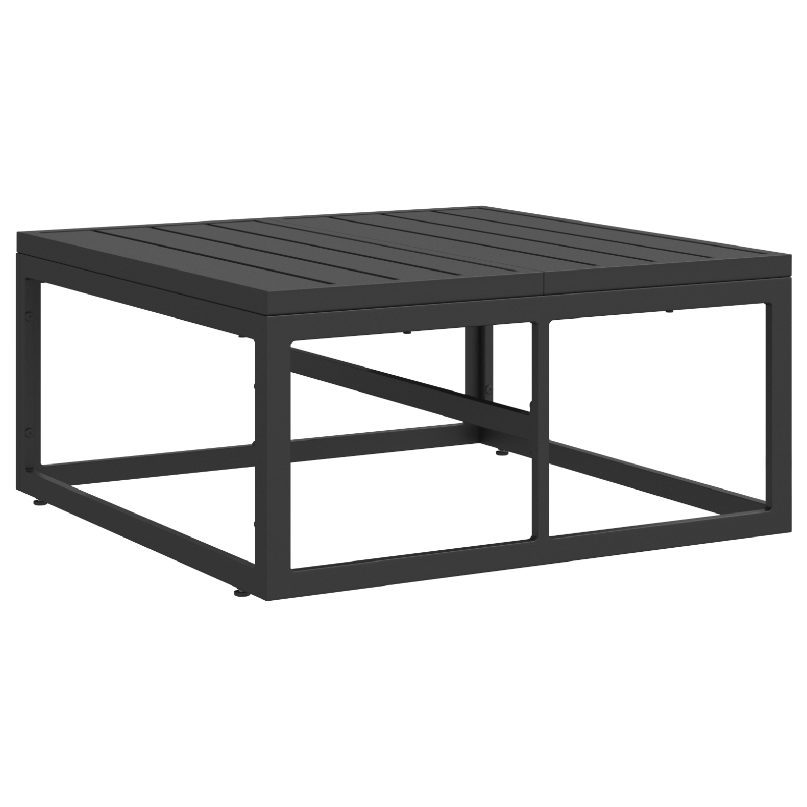 Set de canapele pentru grădină 7 pcs Negru 70 x 70 x 32 cm GartenMobel Dekor