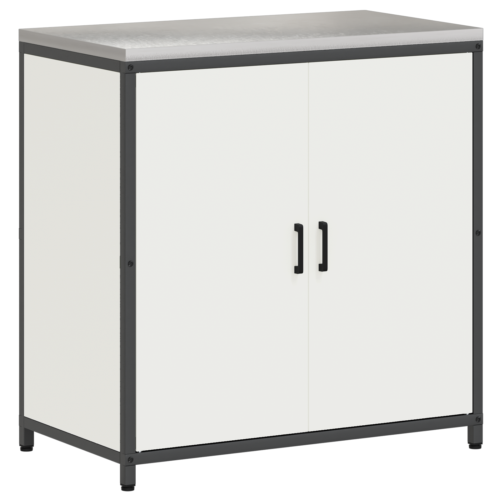 Set de depozitare pentru bucătărie 2 pcs Alb 150 x 50 x 92 cm GartenMobel Dekor