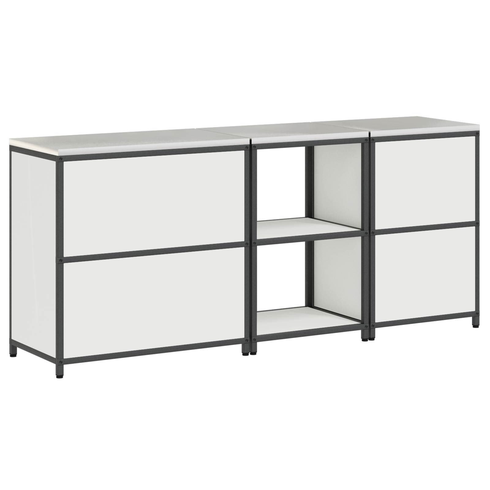 Set de Depozitare pentru Bucătărie 3 pcs Alb 210 x 50 x 92 cm GartenMobel Dekor