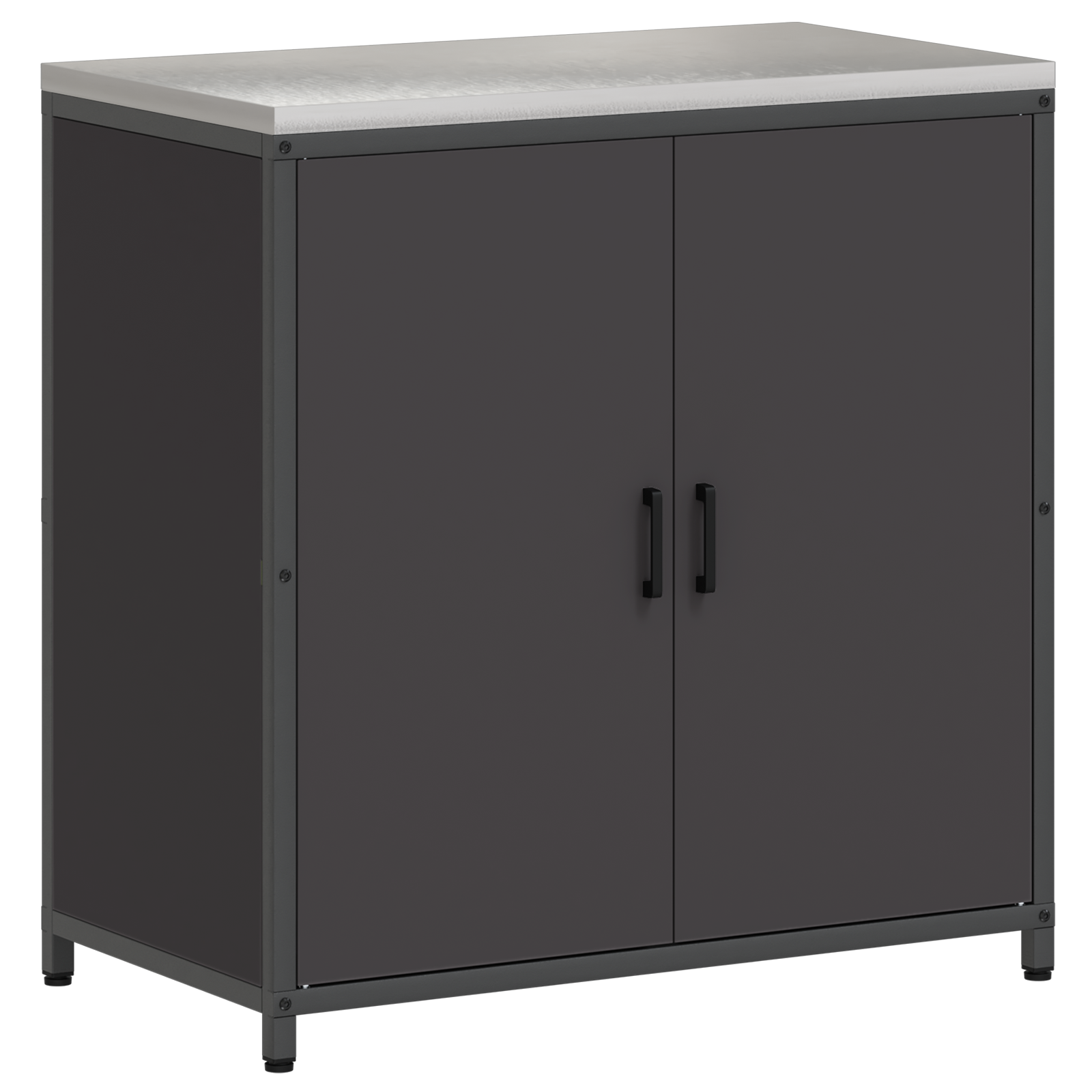Set de Depozitare pentru Bucătărie 3 pcs Negru 210 x 50 x 92 cm GartenMobel Dekor