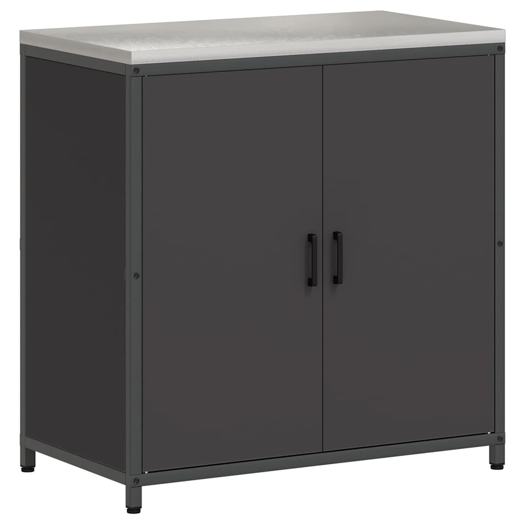 Set de Depozitare pentru Bucătărie 3 pcs Negru 210 x 50 x 92 cm GartenMobel Dekor