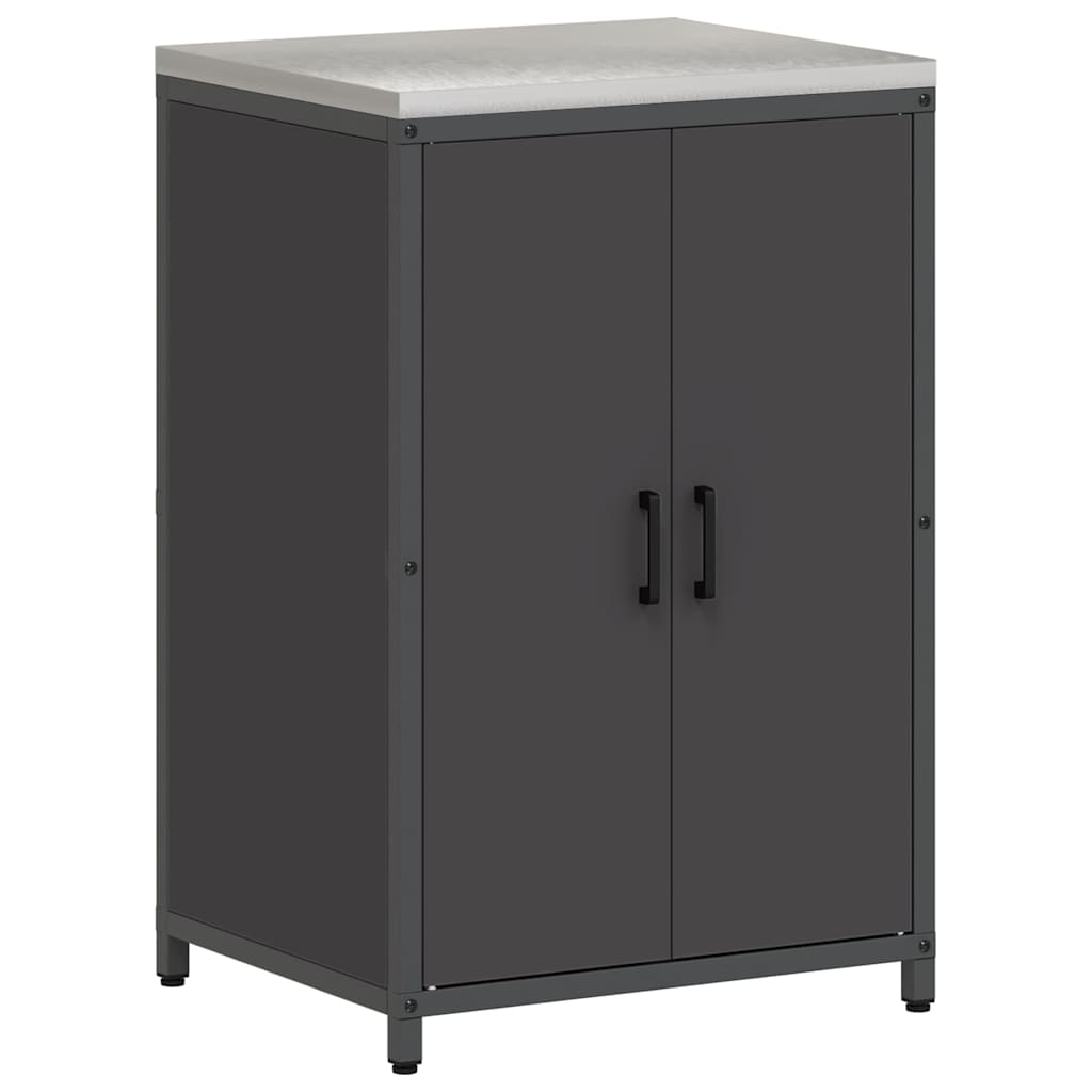 Set de Depozitare pentru Bucătărie 3 pcs Negru 210 x 50 x 92 cm GartenMobel Dekor