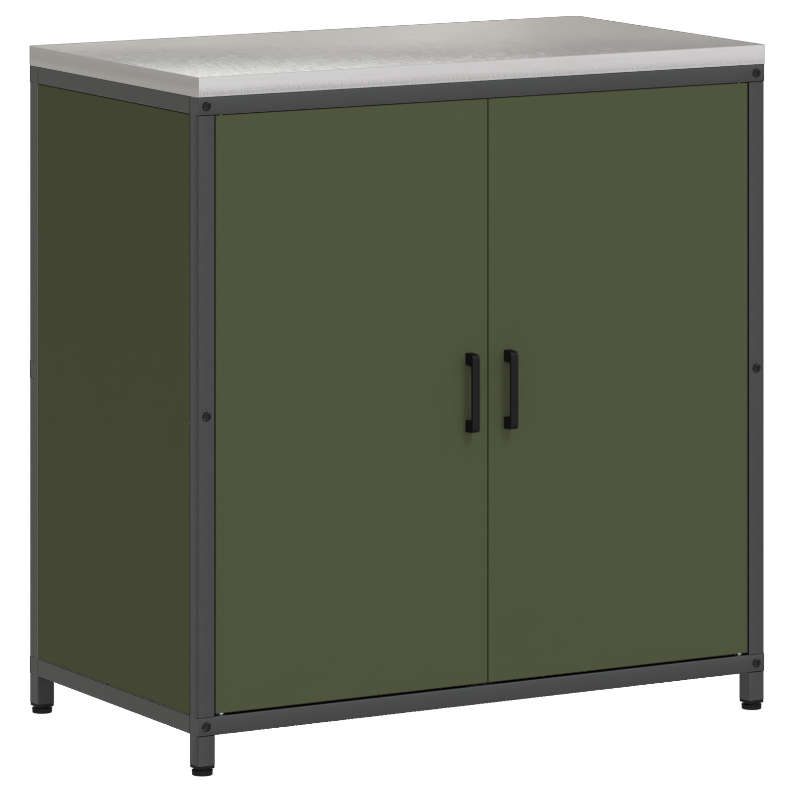 Set de Depozitare pentru Bucătărie cu raft Altele 3 pcs Verde măsliniu GartenMobel Dekor