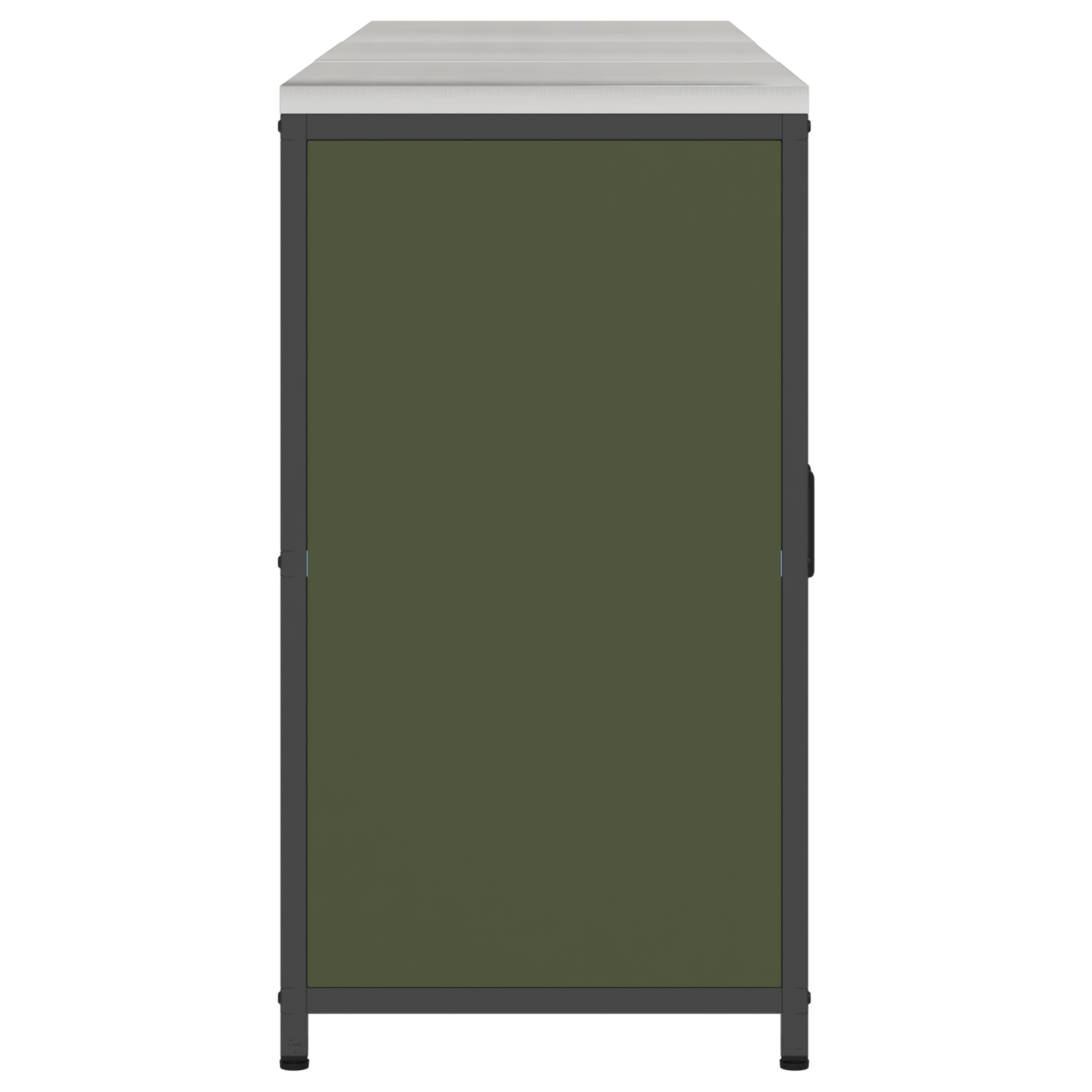 Set de Depozitare pentru Bucătărie cu raft Altele 3 pcs Verde măsliniu GartenMobel Dekor