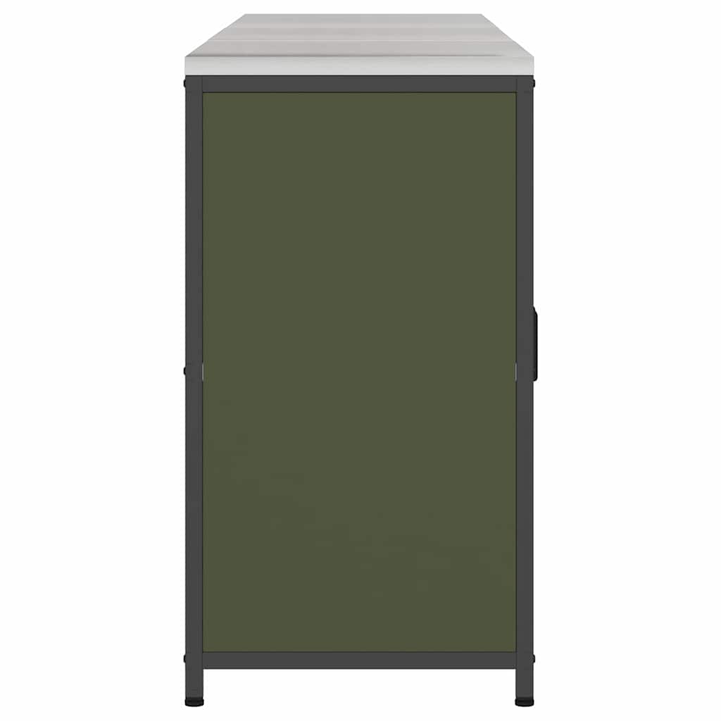 Set de Depozitare pentru Bucătărie cu raft Altele 3 pcs Verde măsliniu GartenMobel Dekor