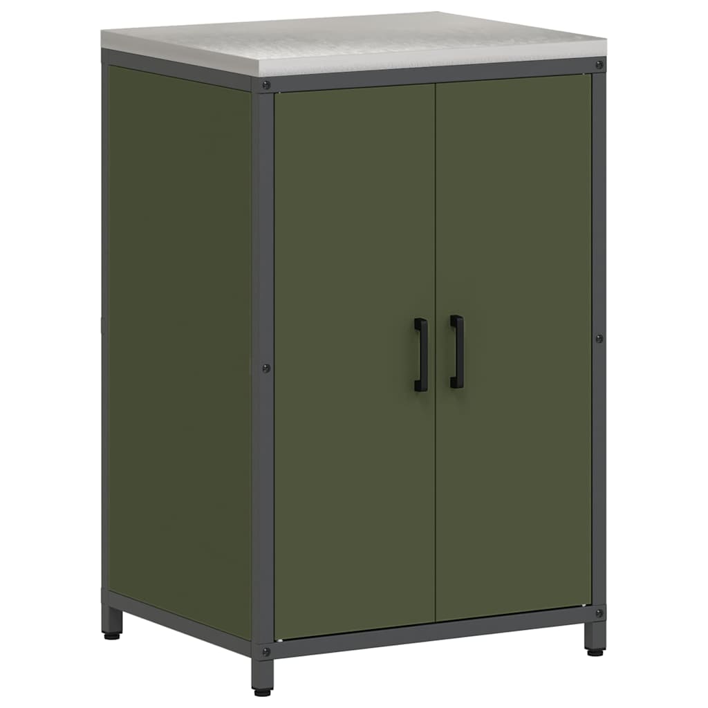 Set de Depozitare pentru Bucătărie cu raft Altele 3 pcs Verde măsliniu GartenMobel Dekor
