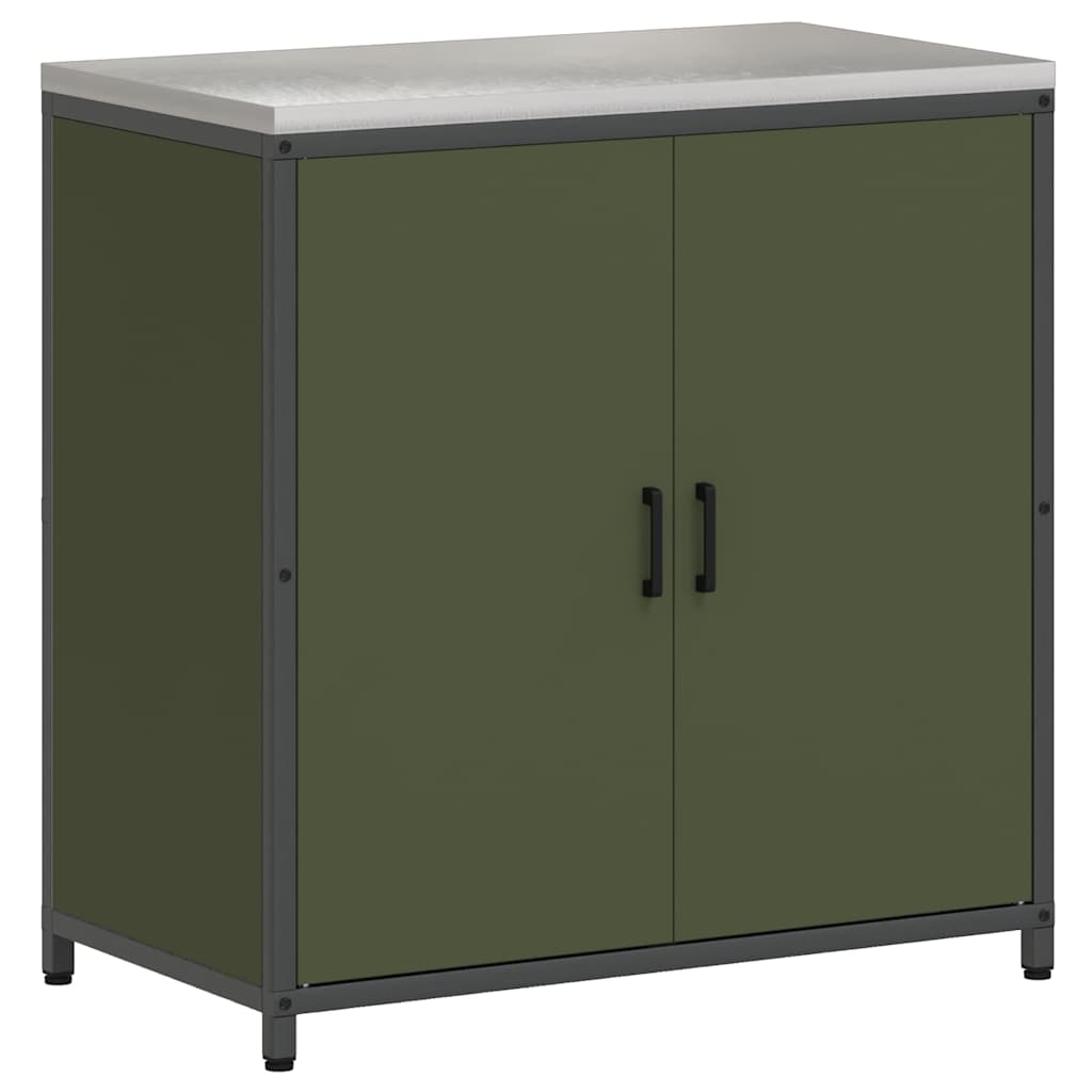 Set de Depozitare pentru Bucătărie cu raft Altele 3 pcs Verde măsliniu GartenMobel Dekor
