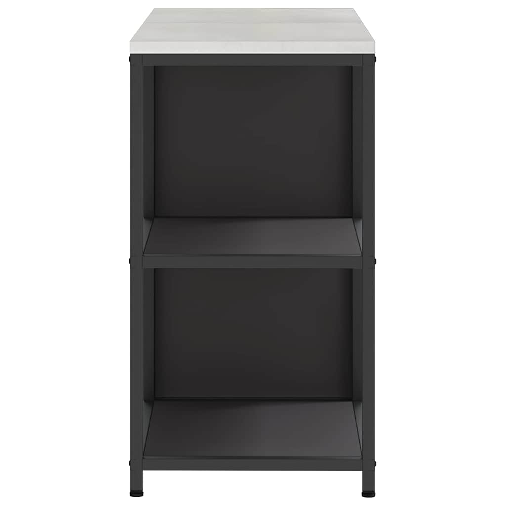 Set de depozitare pentru bucătărie 2 pcs Negru 150 x 50 x 92 cm GartenMobel Dekor