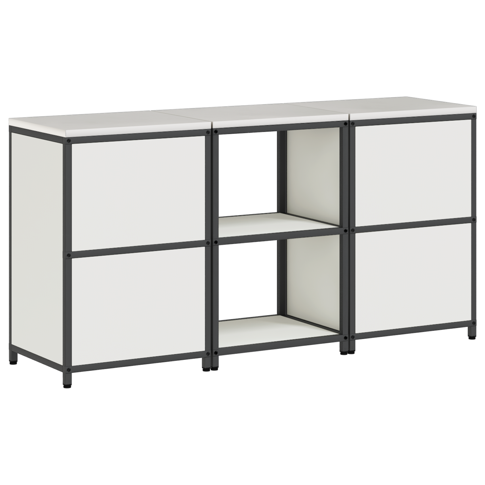 Set de depozitare pentru bucătărie 3 pcs Alb 180 x 50 x 92 cm GartenMobel Dekor