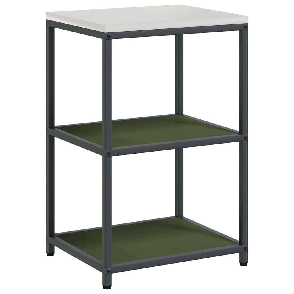 Set de depozitare pentru bucătărie cu raft 2 pcs Verde măsliniu GartenMobel Dekor