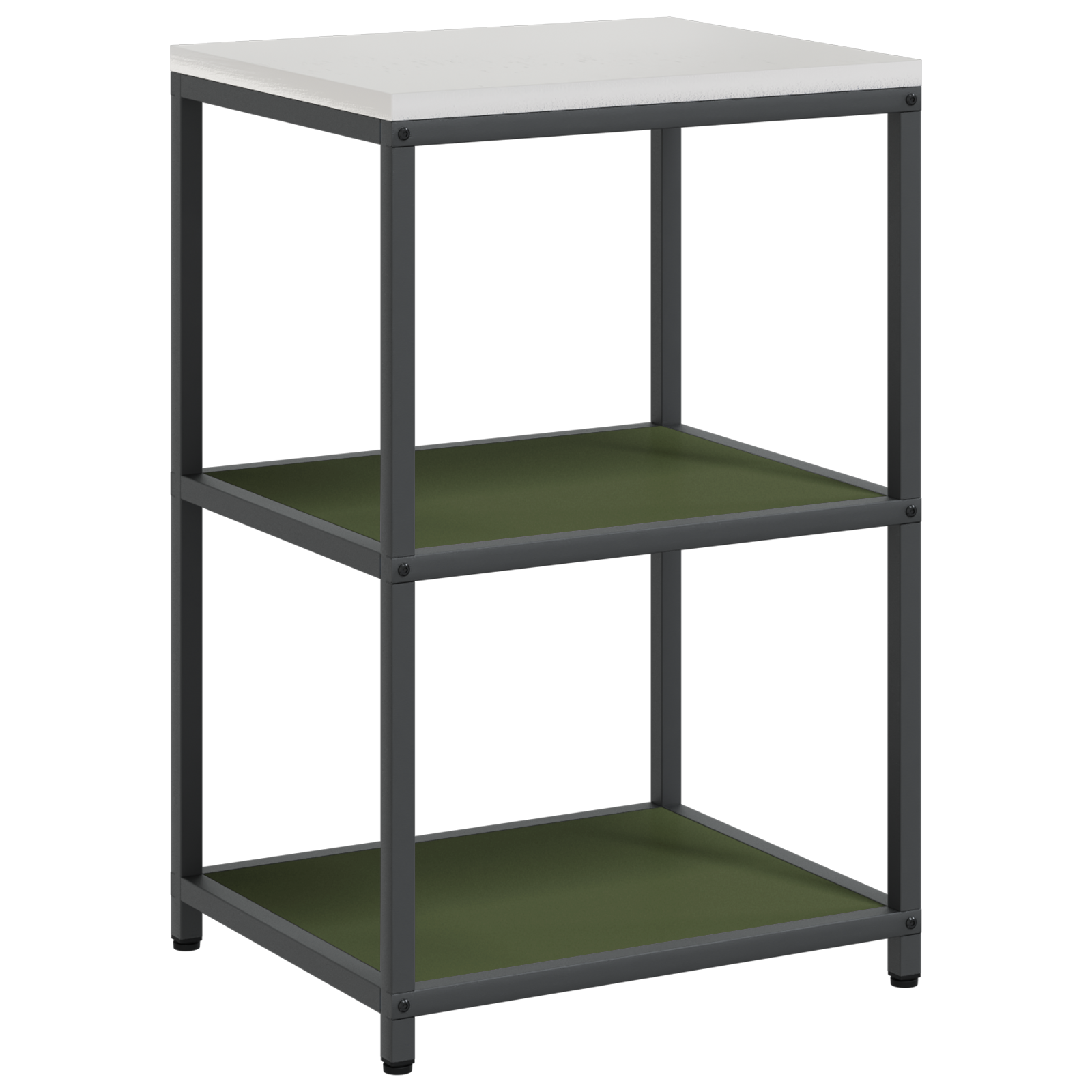 Set de depozitare pentru bucătărie cu raft 2 pcs Verde măsliniu GartenMobel Dekor
