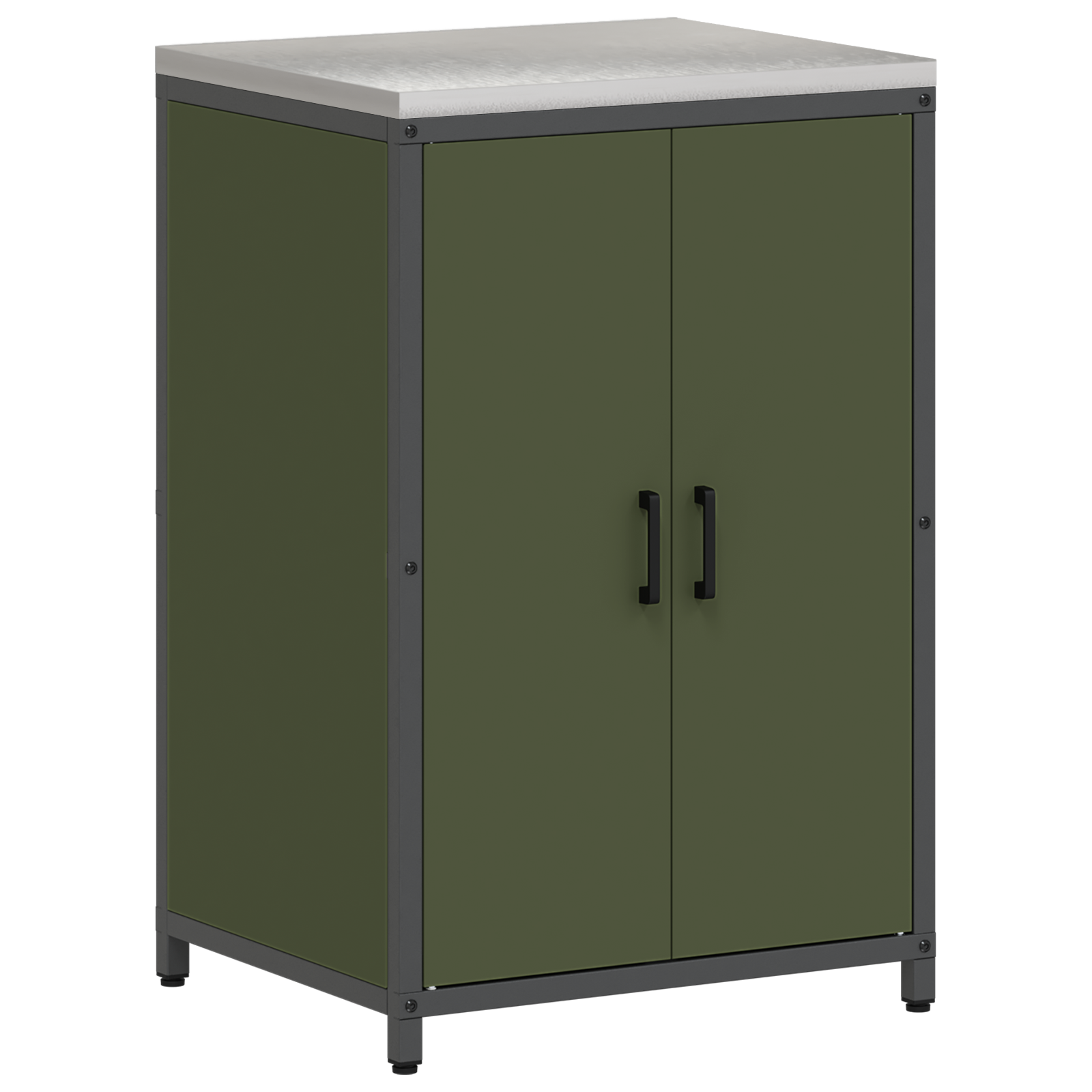 Set de depozitare pentru bucătărie cu raft 2 pcs Verde măsliniu GartenMobel Dekor