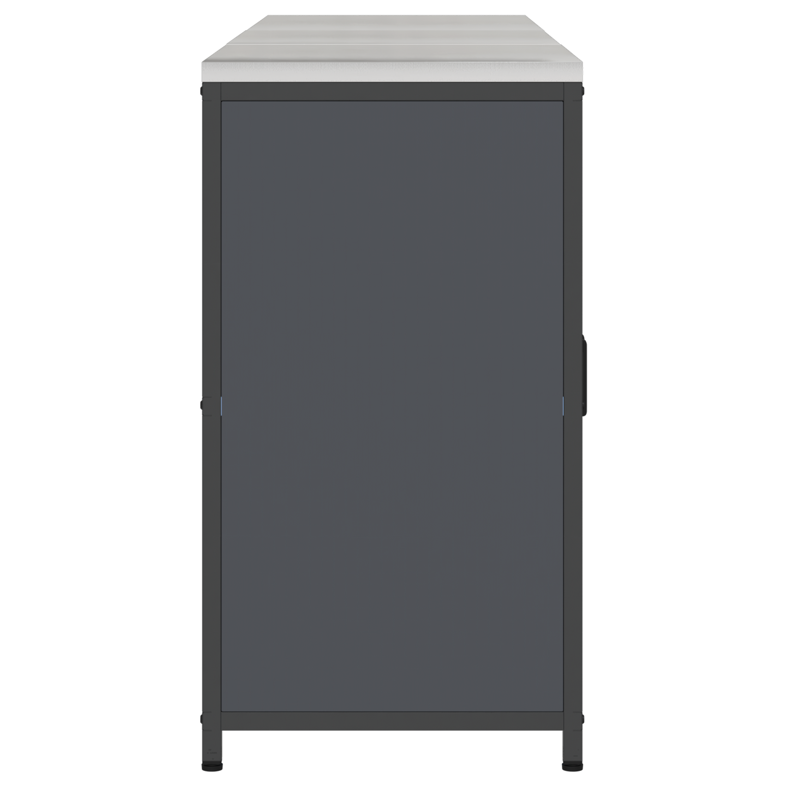 Set de depozitare pentru bucătărie cu raft cu depozitare cu ușă 3 pcs Antracit GartenMobel Dekor