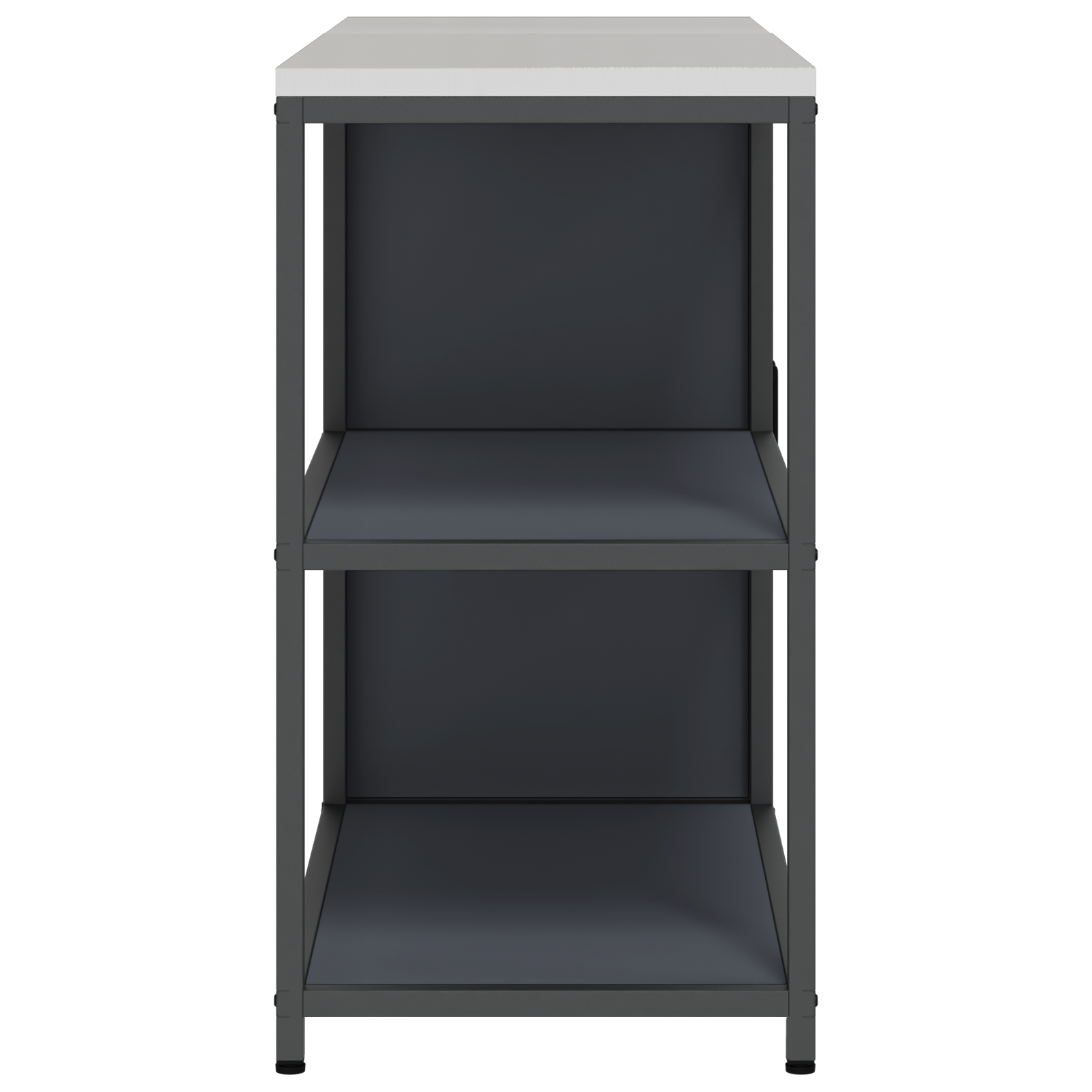 Set de depozitare pentru bucătărie cu raft cu depozitare cu ușă Ajustabil 2 pcs Antracit GartenMobel Dekor