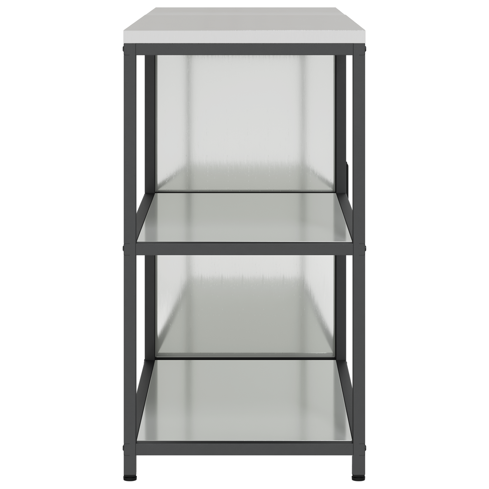 Set de depozitare pentru bucătărie cu raft cu depozitare cu ușă Ajustabil 2 pcs Argintiu GartenMobel Dekor