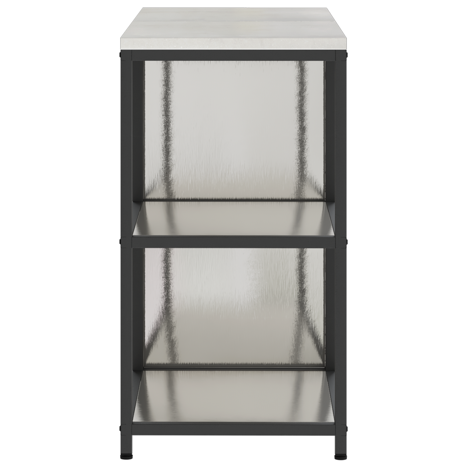 Set de depozitare pentru bucătărie cu raft cu depozitare cu ușă Ajustabil 2 pcs Argintiu GartenMobel Dekor