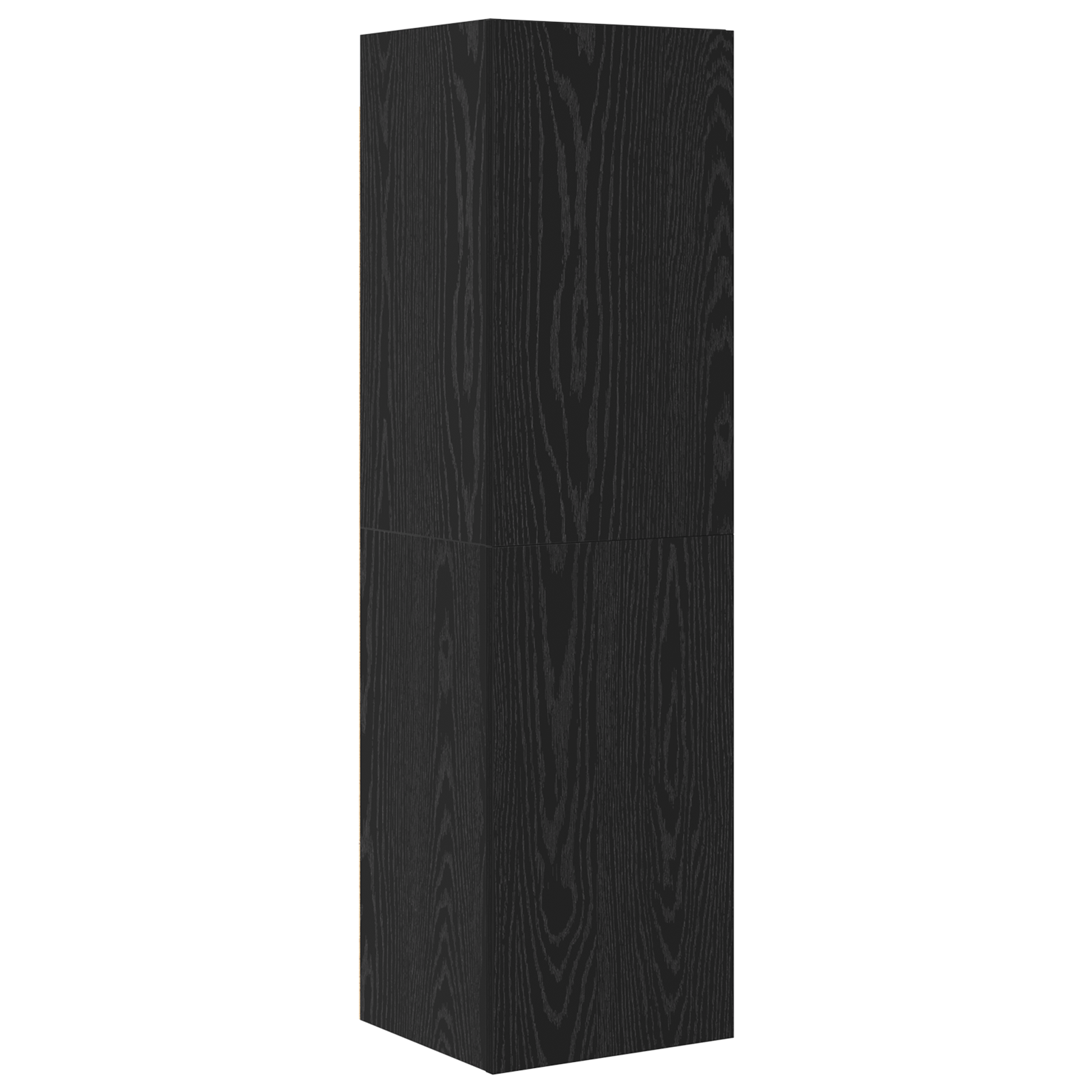 Dulap pentru TV pe Perete cu raft Altele cu depozitare cu ușă 4 pcs Stejar negru GartenMobel Dekor