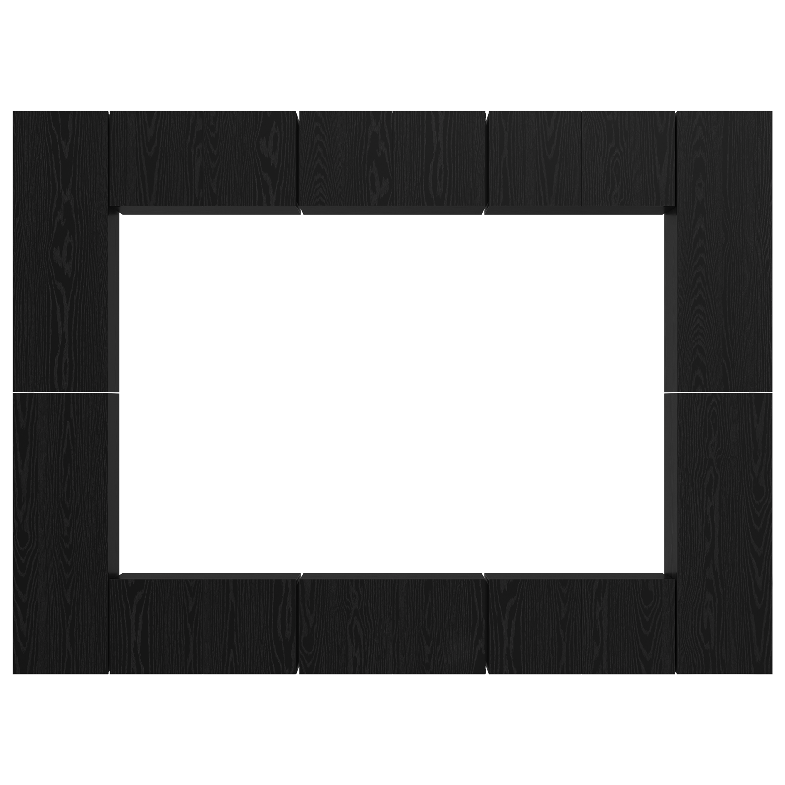 Set comodă TV 10 pcs Stejar negru Mediu 30.5 x 30 x 90 cm GartenMobel Dekor