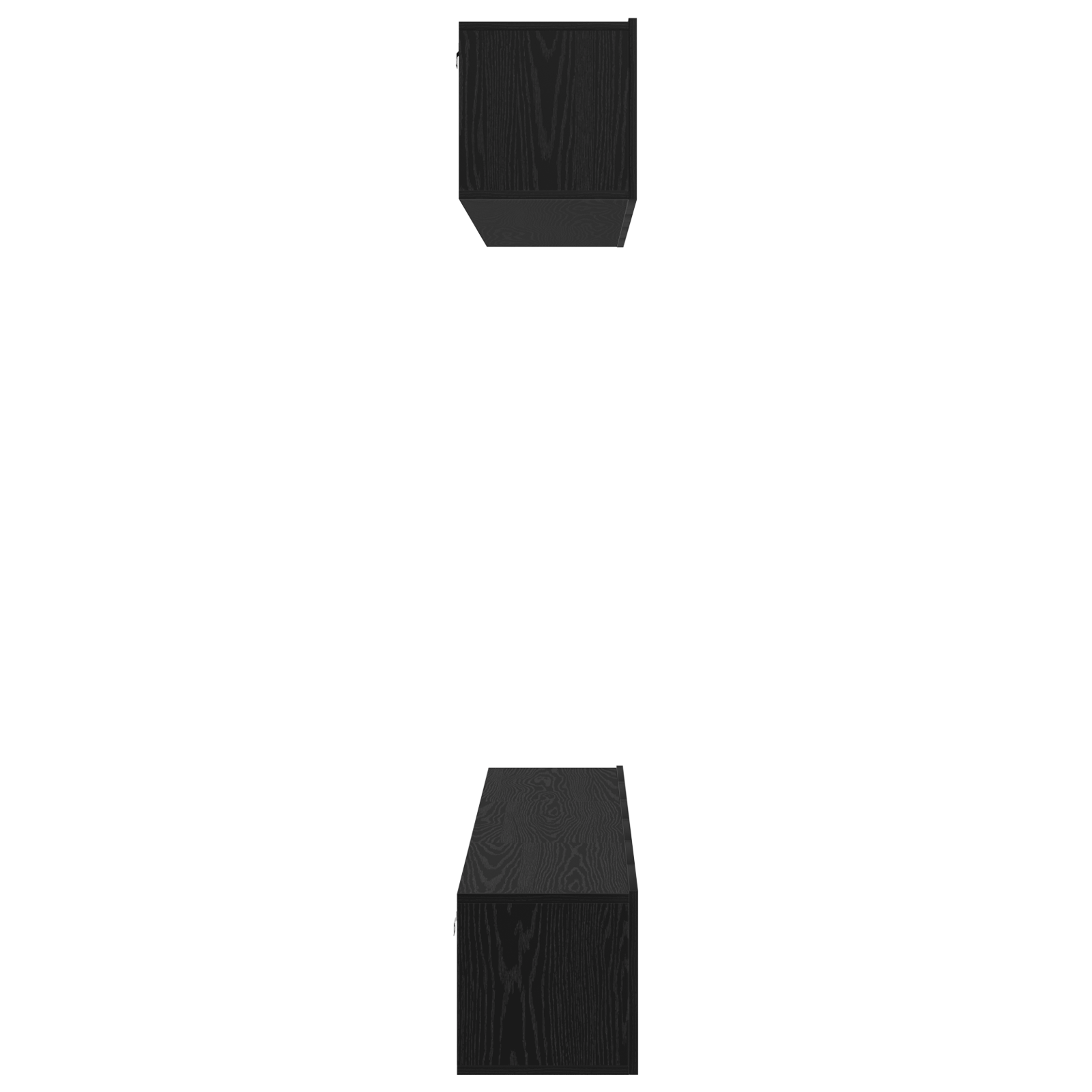 Set comodă TV 5 pcs Stejar negru 80 x 30 x 30 cm Lemn compozit GartenMobel Dekor
