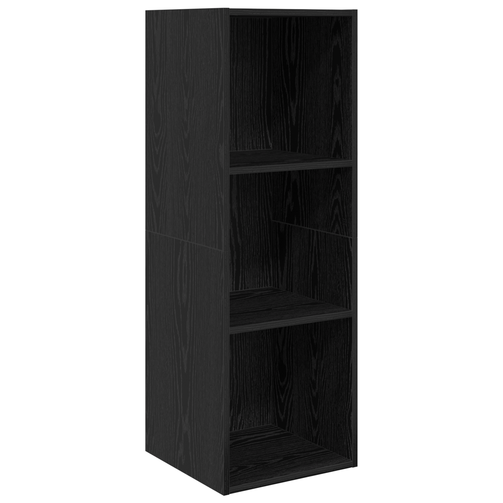 Set comodă TV cu depozitare 4 pcs Stejar negru Lemn compozit GartenMobel Dekor