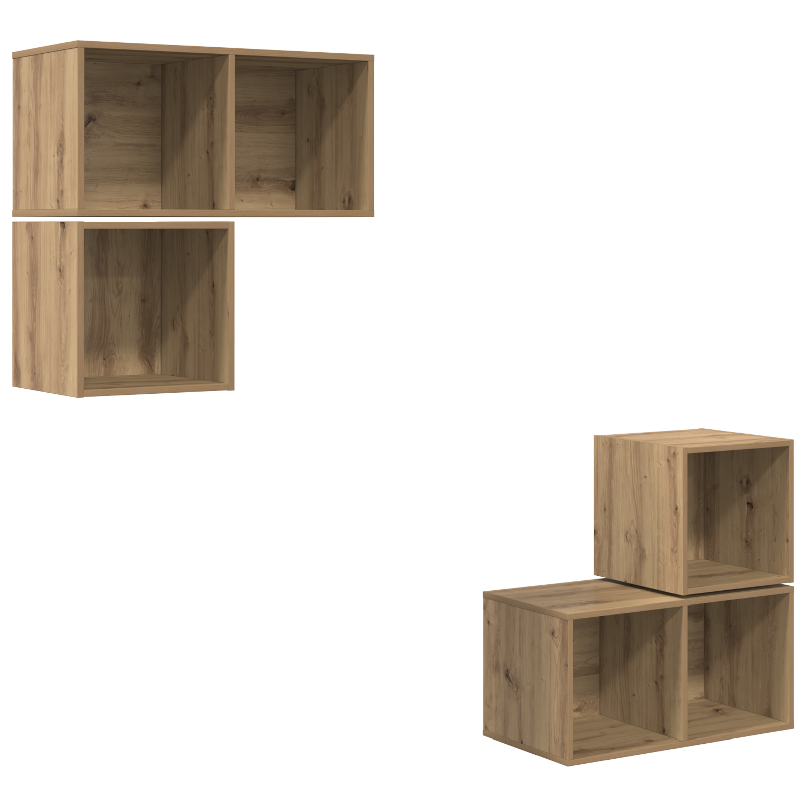 Set dulap TV 4 pcs stejar artizanal 37 x 37 x 72 cm GartenMobel Dekor