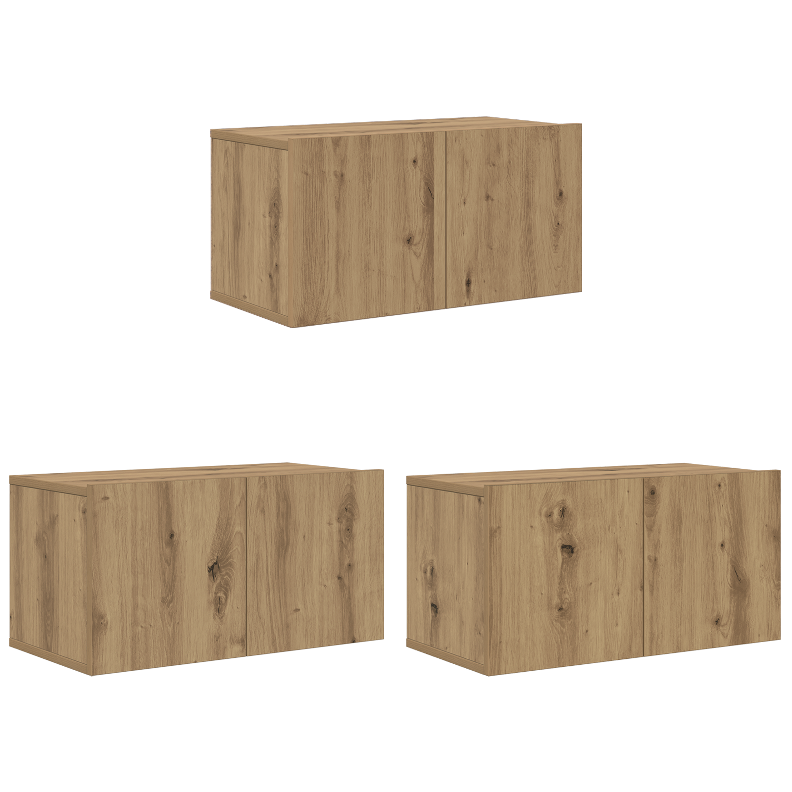 Bibliotecă TV 8 pcs Stejar artisanal 60 x 30 x 30.5 cm GartenMobel Dekor