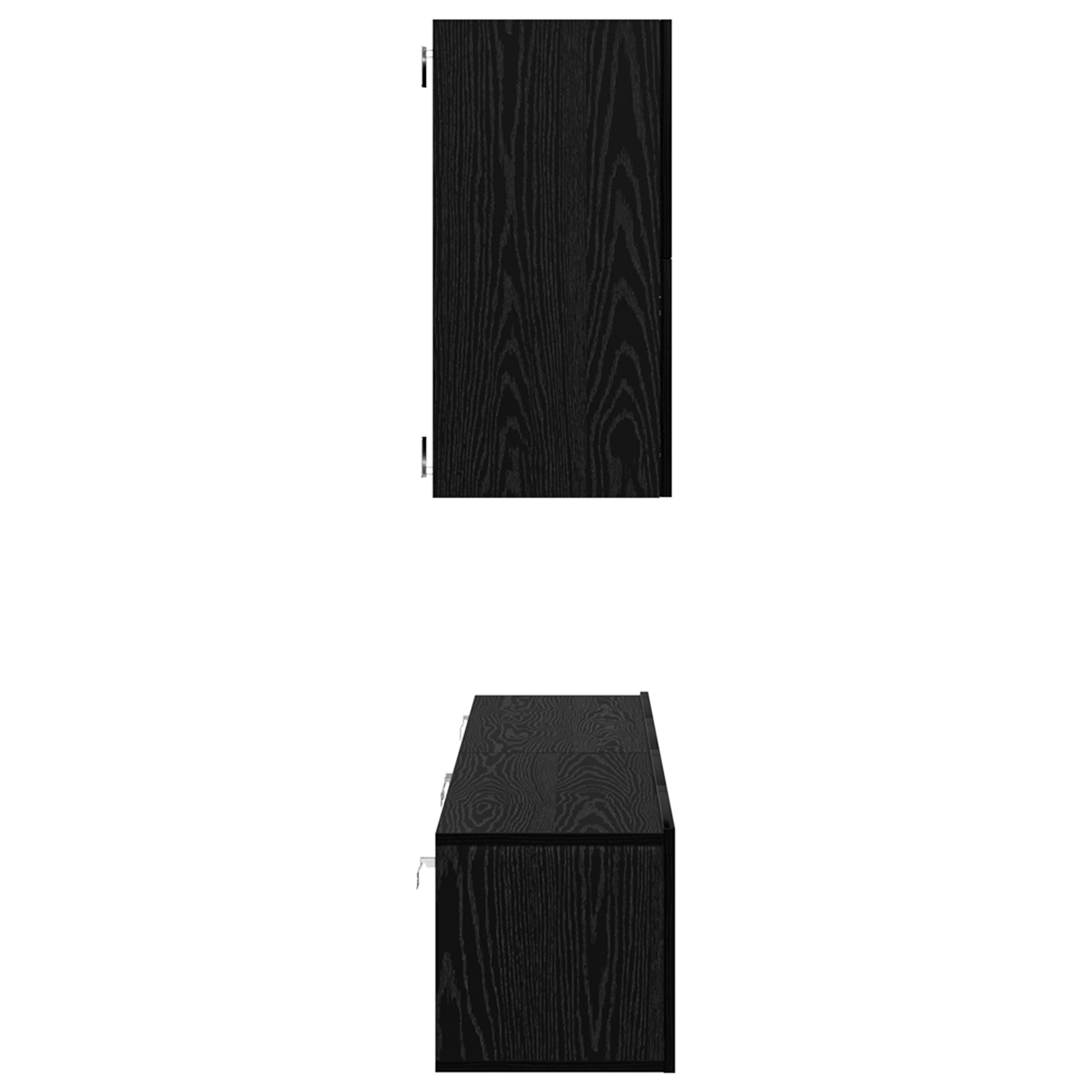 Dulap pentru TV pe Perete 6 pcs Stejar negru Lemn compozit GartenMobel Dekor