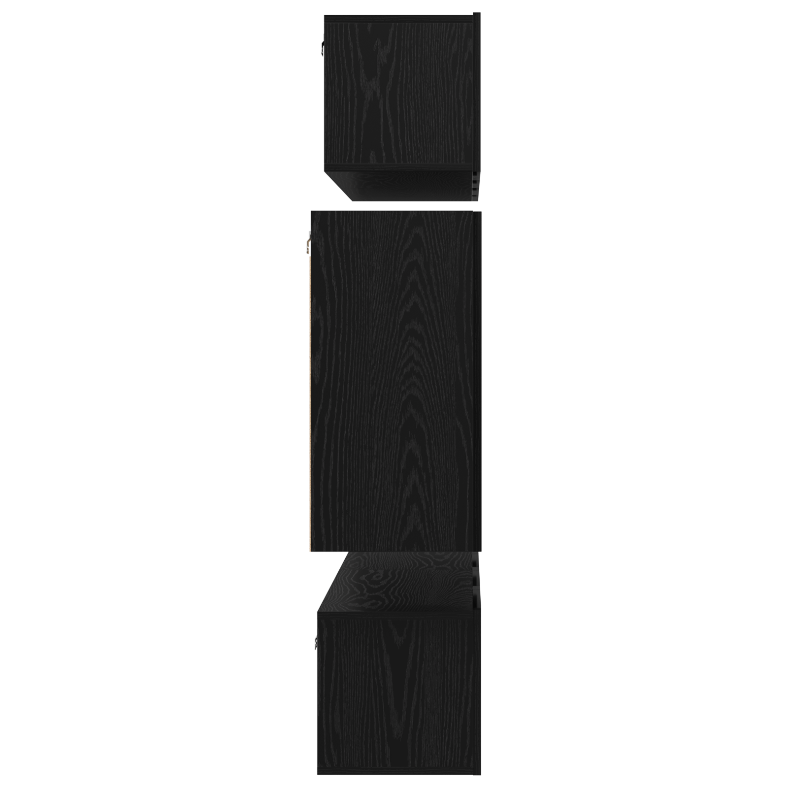 Dulap pentru TV pe Perete 6 pcs Stejar negru Lemn compozit GartenMobel Dekor