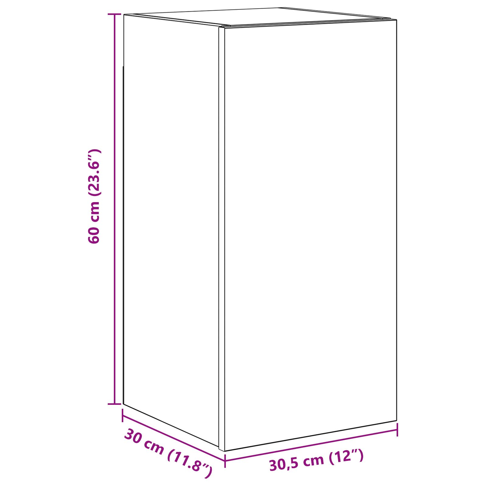 Set cabinet TV cu raft 4 pcs Stejar negru 30.5 x 30 x 90 cm GartenMobel Dekor