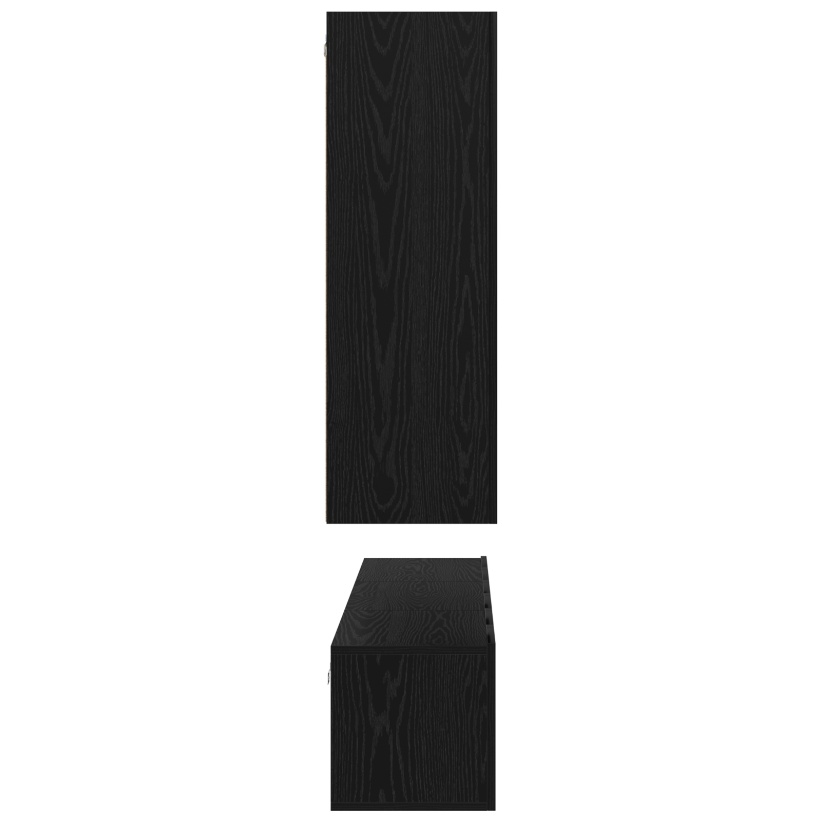 Set comodă TV 5 pcs Stejar negru Mediu 30.5 x 30 x 90 cm GartenMobel Dekor