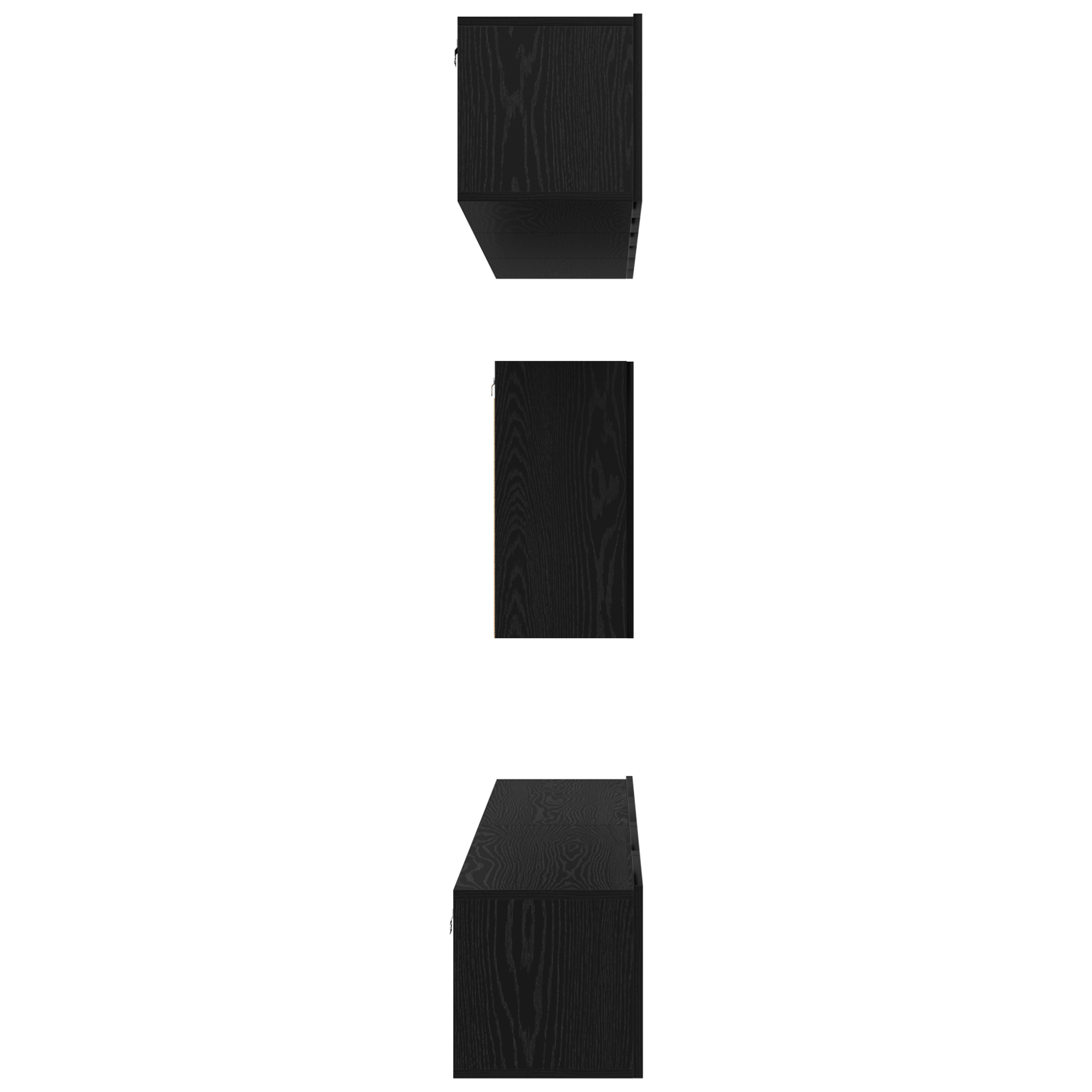 Set comodă TV 6 pcs Stejar negru 100 x 30 x 30 cm Lemn compozit GartenMobel Dekor