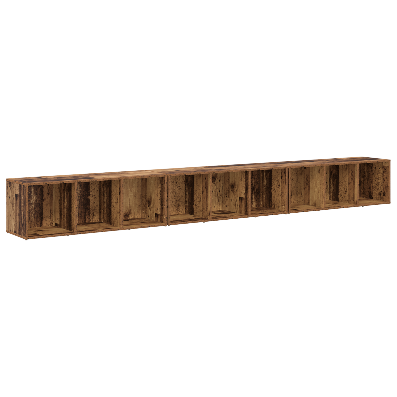 Cabinet TV 3 pcs Lemn vechi 37 x 35 x 107.5 cm Lemn stratificat GartenMobel Dekor