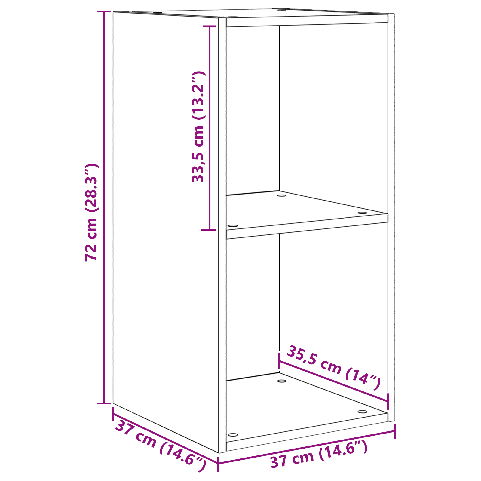 Dulap pentru TV pe Perete cu raft cu depozitare 4 pcs Stejar artisanal GartenMobel Dekor