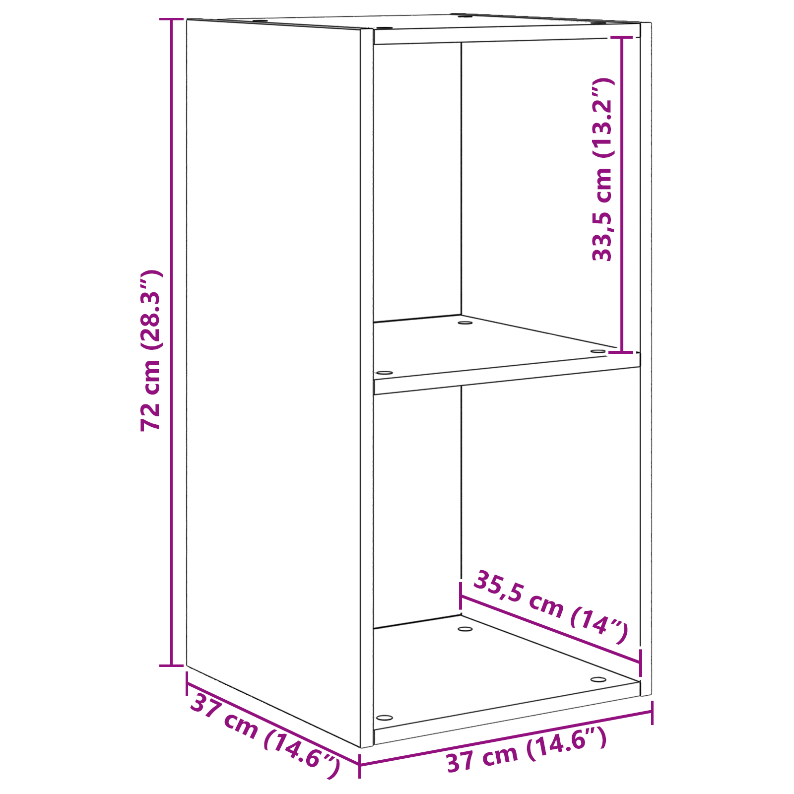Dulap pentru TV pe Perete cu raft cu depozitare 4 pcs stejar artizanal GartenMobel Dekor