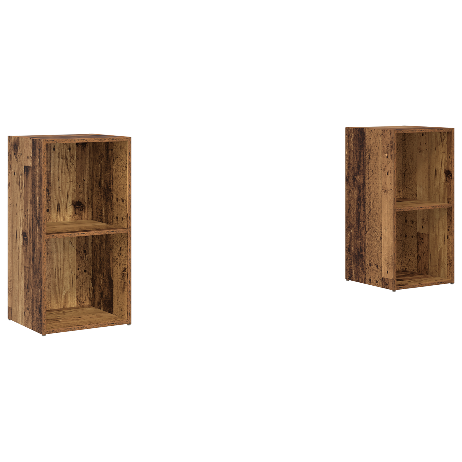 Set comodă TV 2 pcs Lemn vechi 72 x 35 x 36.5 cm Lemn compozit GartenMobel Dekor