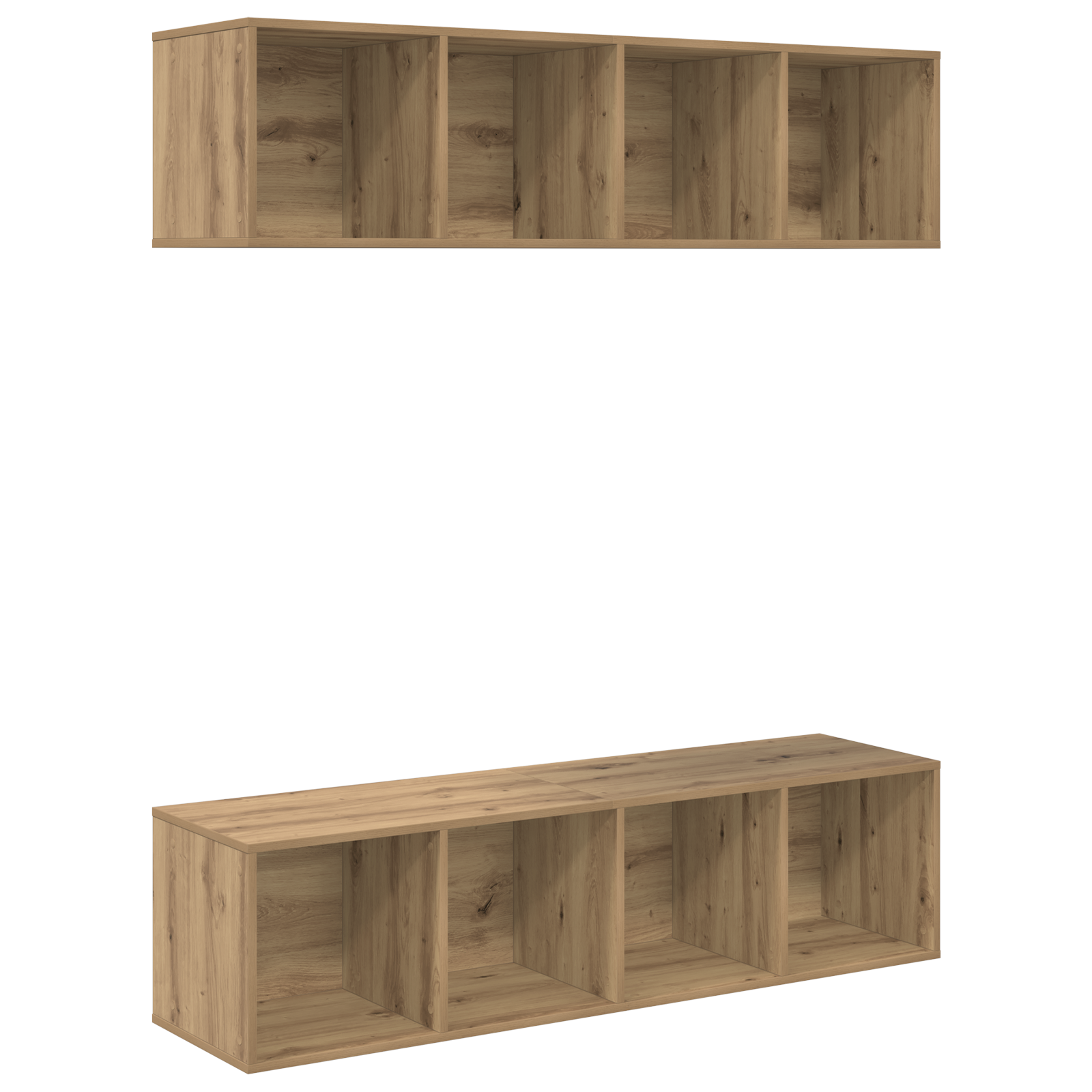 Set comodă TV 2 pcs stejar artizanal 37 x 37 x 142.5 cm GartenMobel Dekor