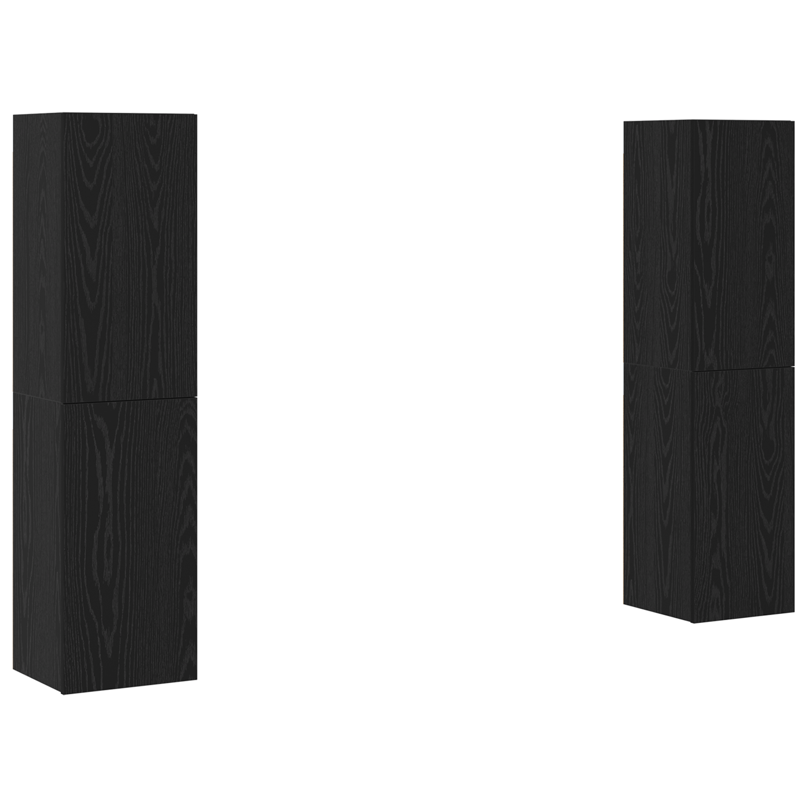 Set comodă TV cu raft 4 pcs Stejar negru 30.5 x 30 x 60 cm GartenMobel Dekor