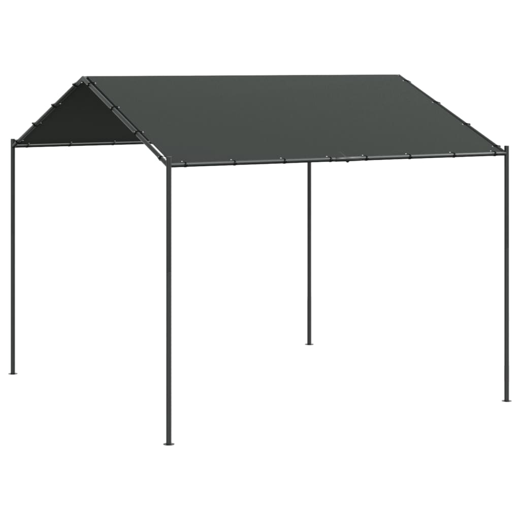Cort pavilion, antracit, 4x4 m, oțel și material textil GartenMobel Dekor