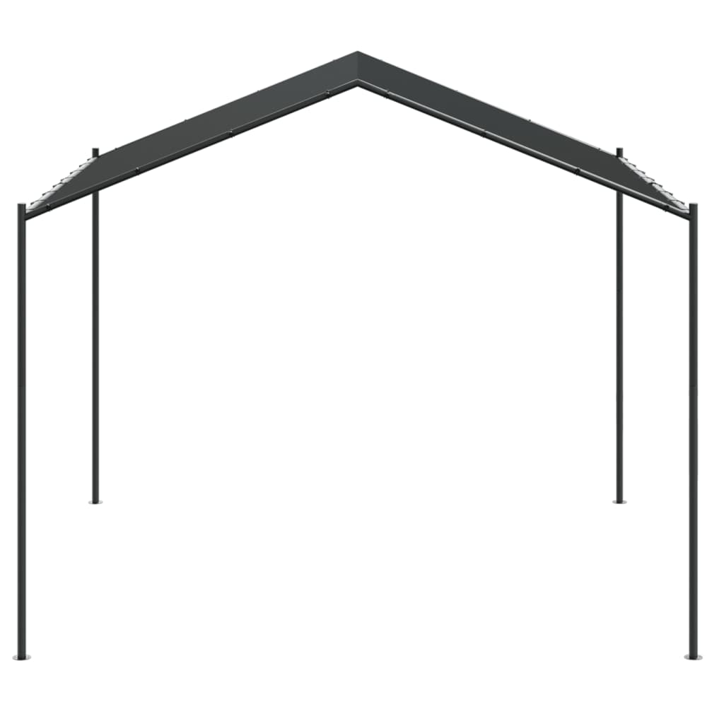 Cort pavilion, antracit, 4x4 m, oțel și material textil GartenMobel Dekor
