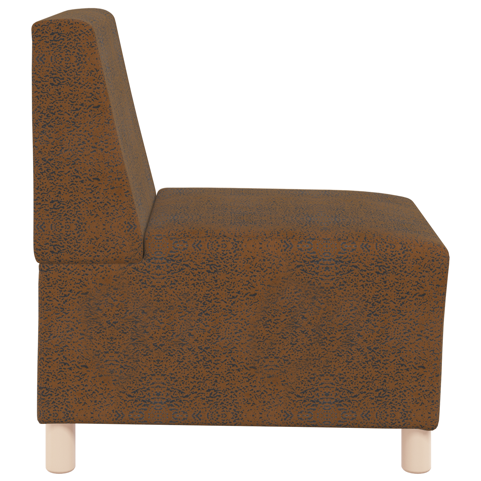 Fotoliu cu pernă 3 pcs Maro 55 cm Piele ecologică de suede GartenMobel Dekor