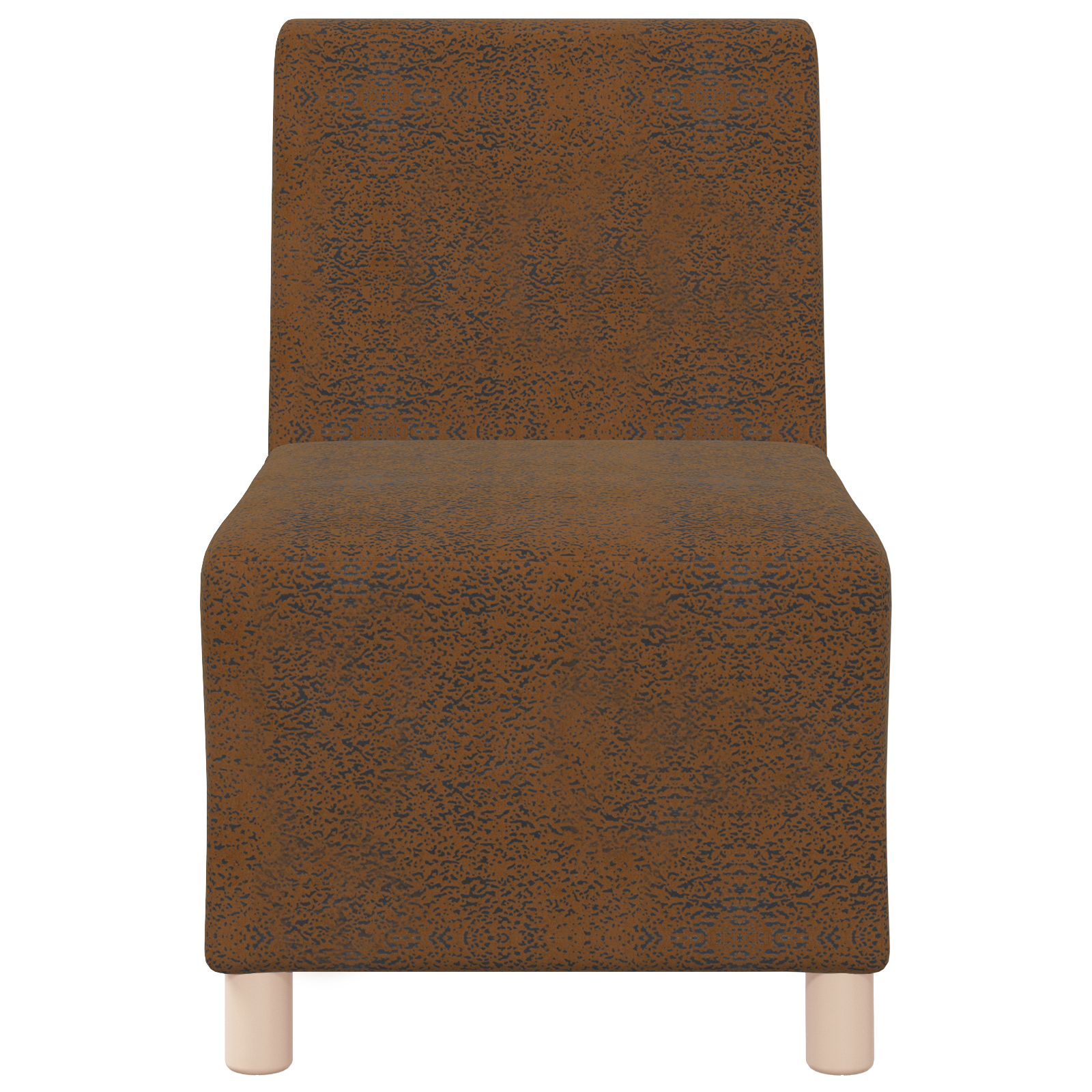 Fotoliu cu pernă 3 pcs Maro 55 cm Piele ecologică de suede GartenMobel Dekor