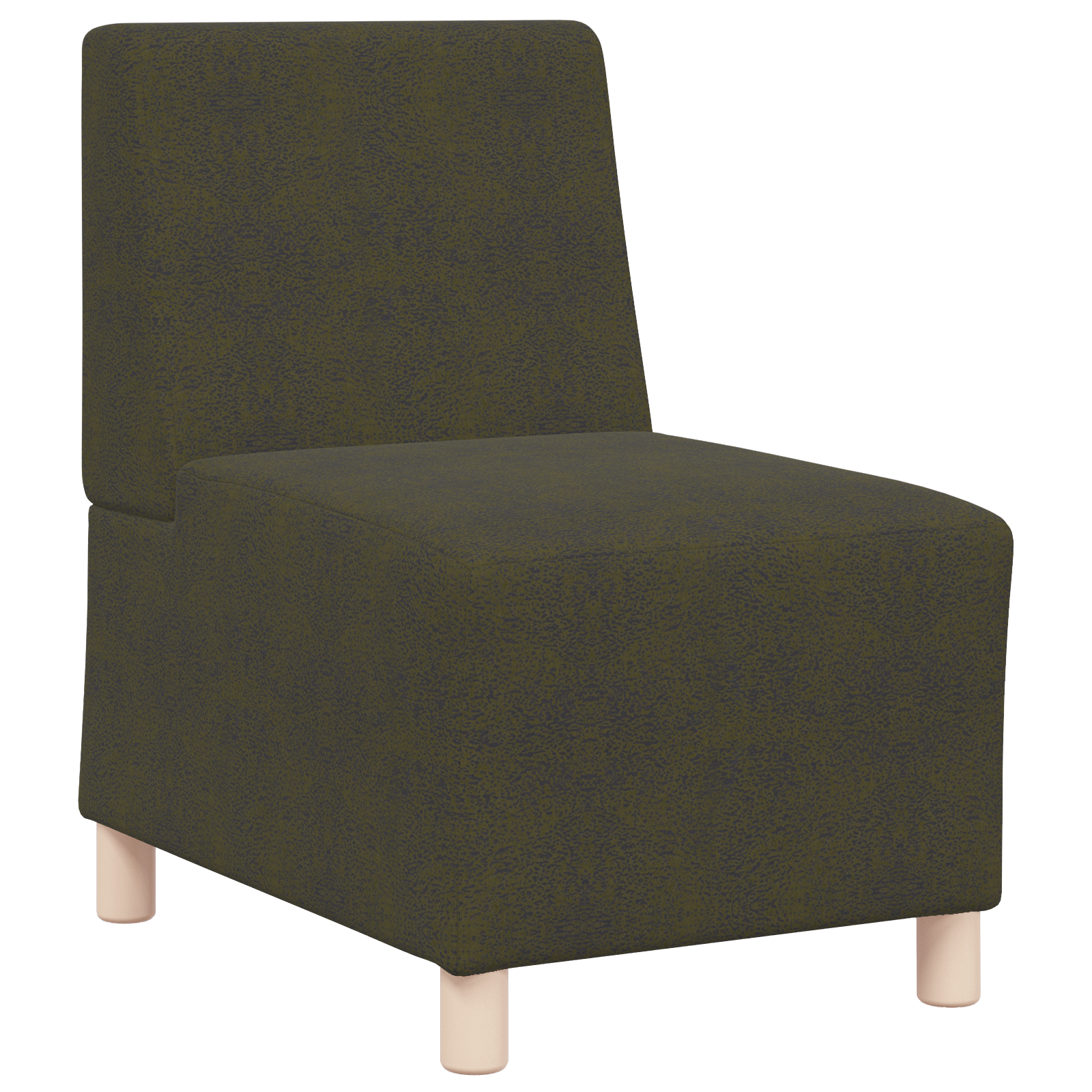 Fotoliu cu pernă 3 pcs Verde 55 cm Piele ecologică de suede GartenMobel Dekor