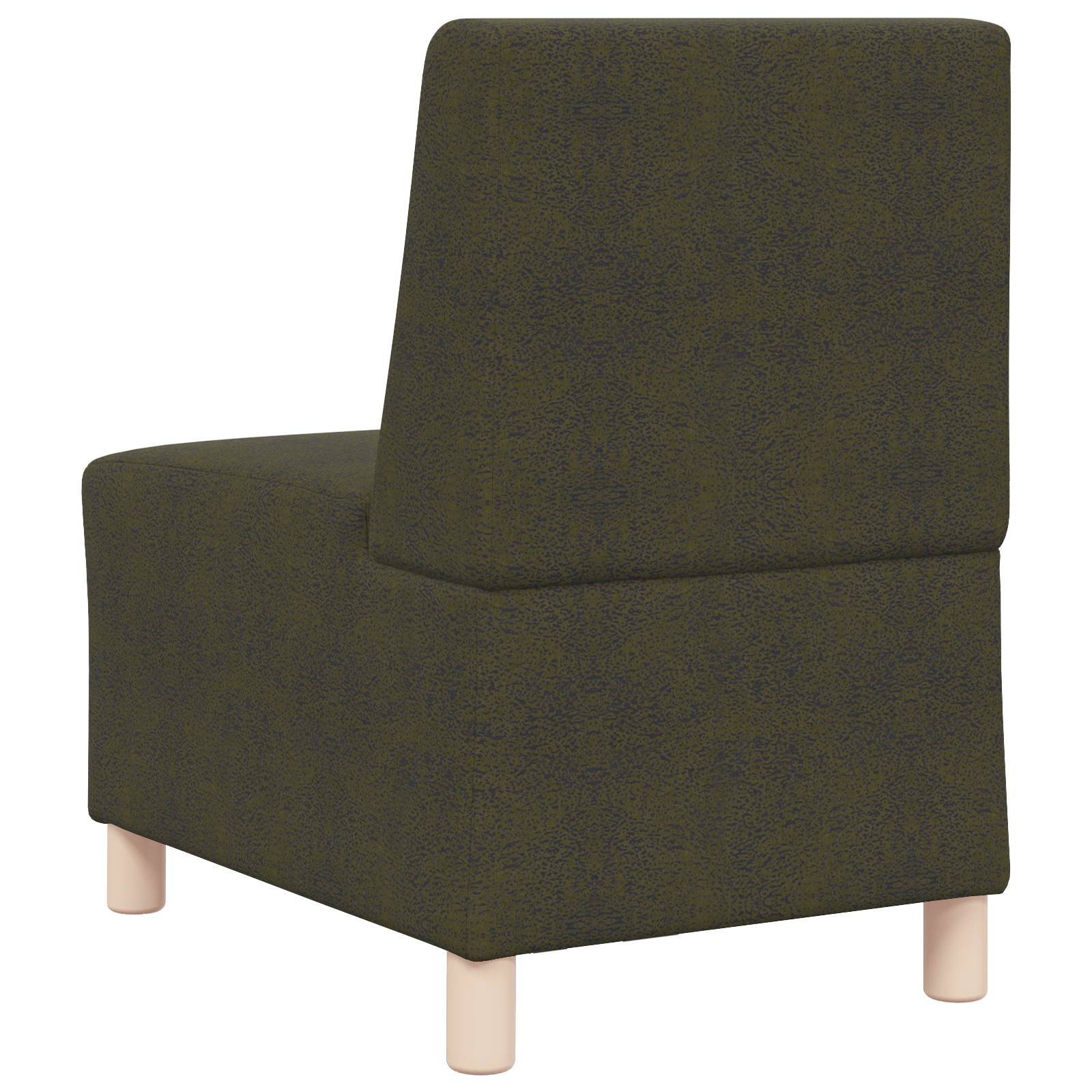 Fotoliu cu pernă 3 pcs Verde 55 cm Piele ecologică de suede GartenMobel Dekor