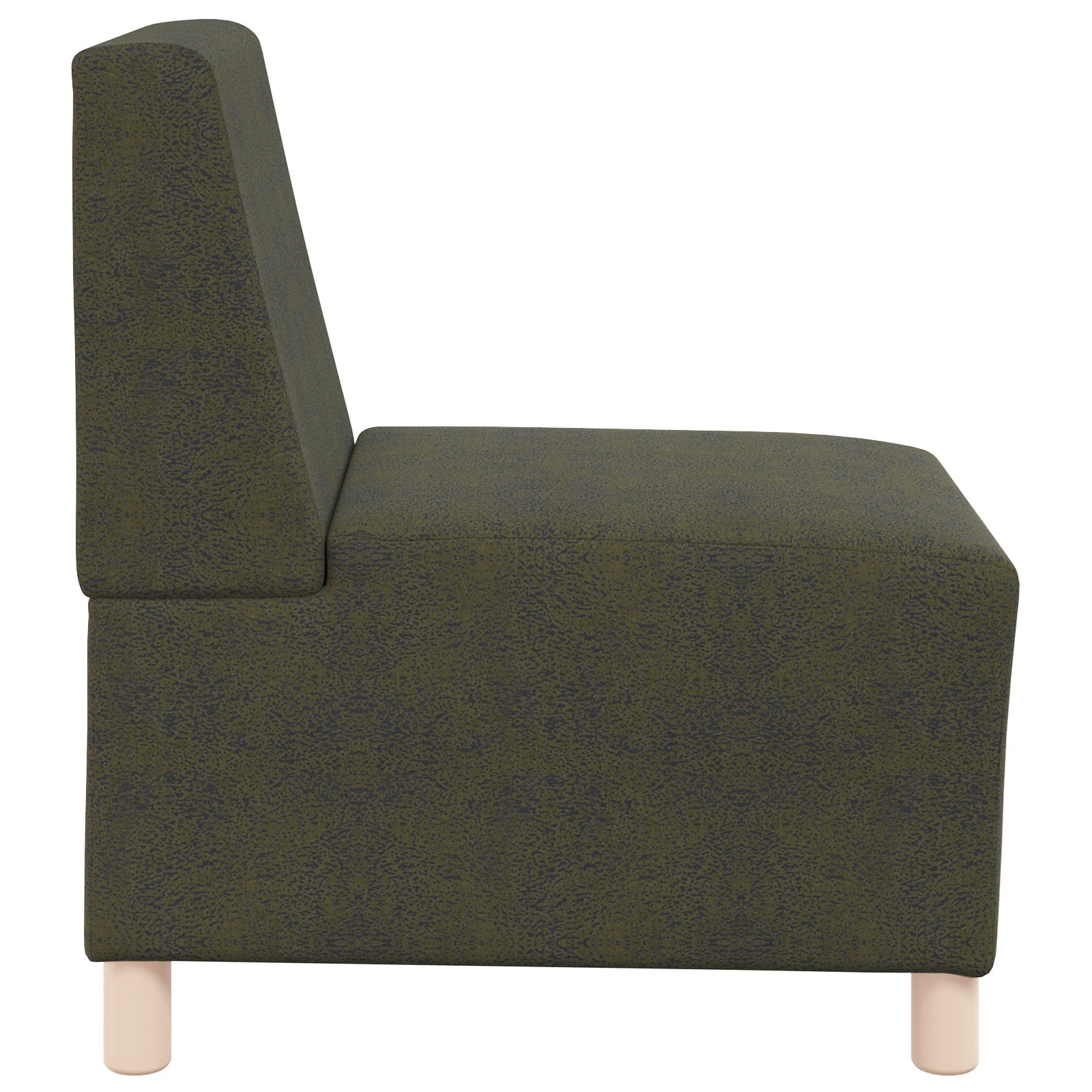 Fotoliu cu pernă 3 pcs Verde 55 cm Piele ecologică de suede GartenMobel Dekor