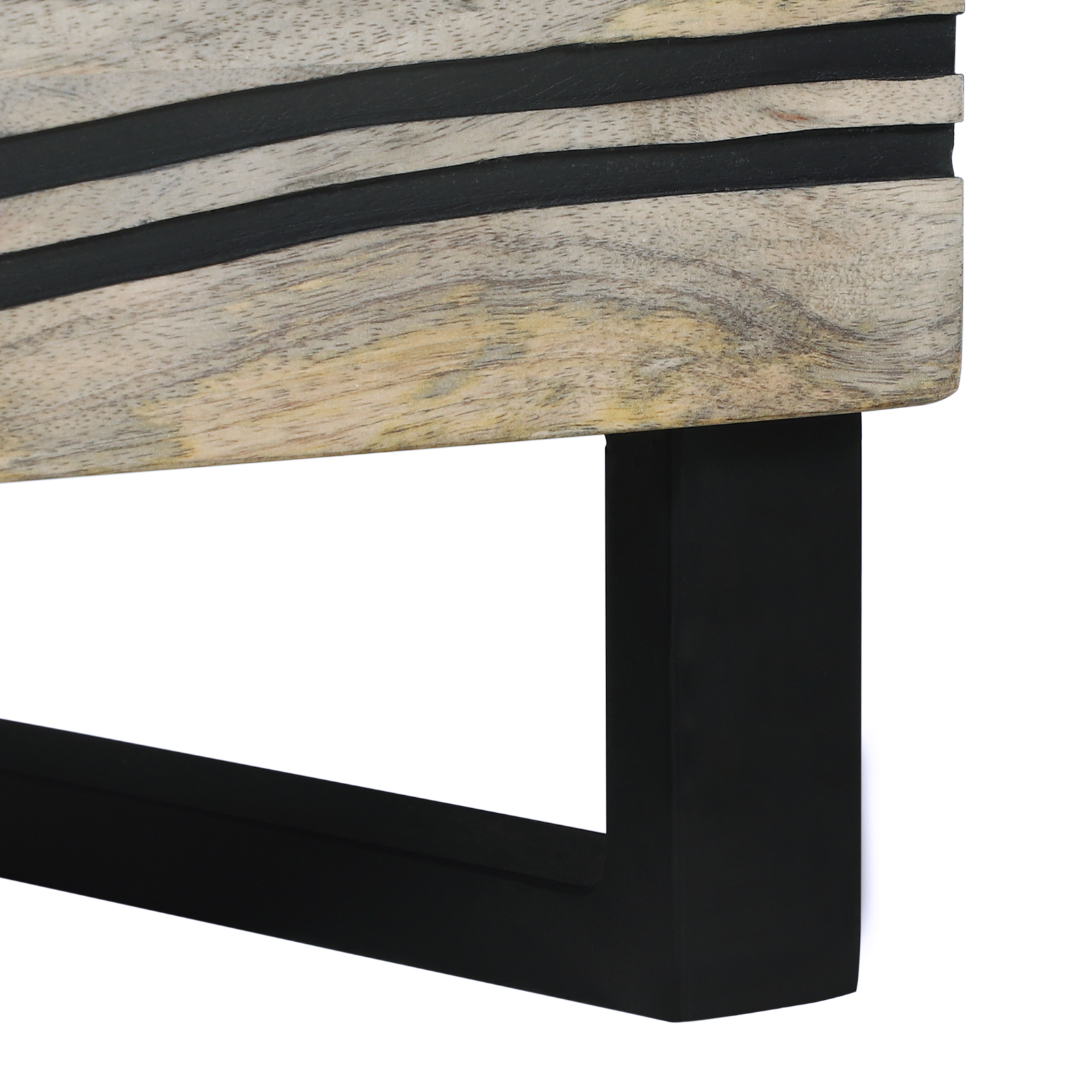 Mese de noptieră cu sertar Alb și negru 40 x 33.5 x 46 cm GartenMobel Dekor