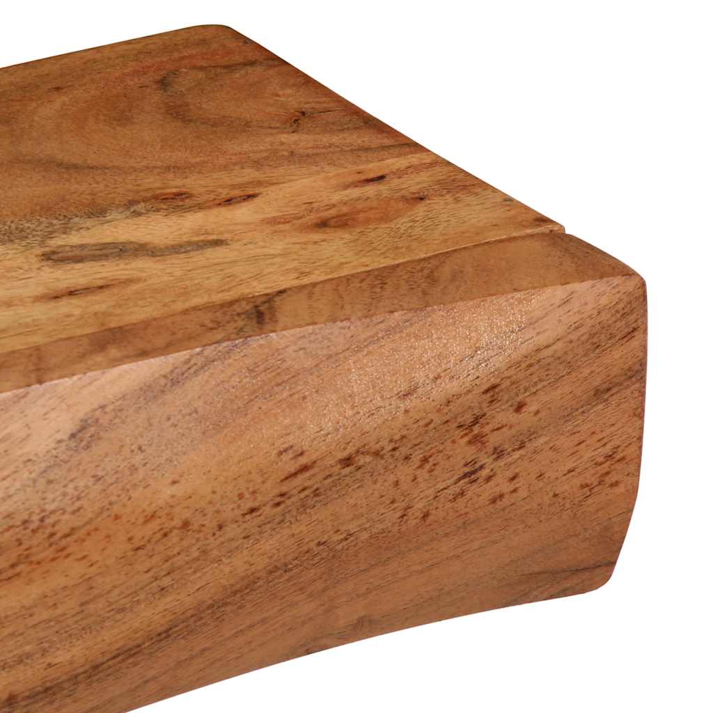 Rafturi de perete 2 buc 80x17x8 cm din lemn masiv de salcâm GartenMobel Dekor