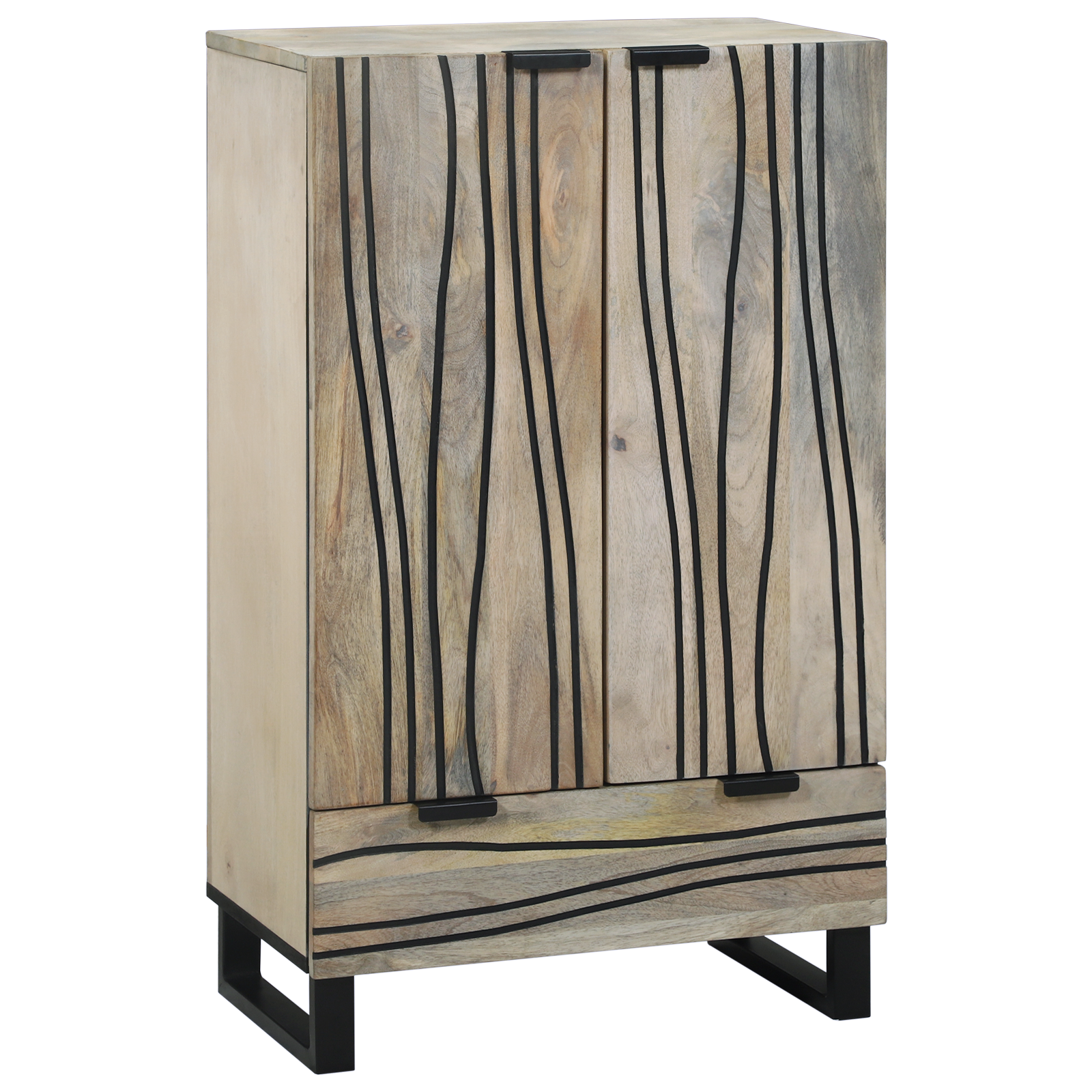 Dulapuri și suporturi pentru stocarea media Alb și negru GartenMobel Dekor