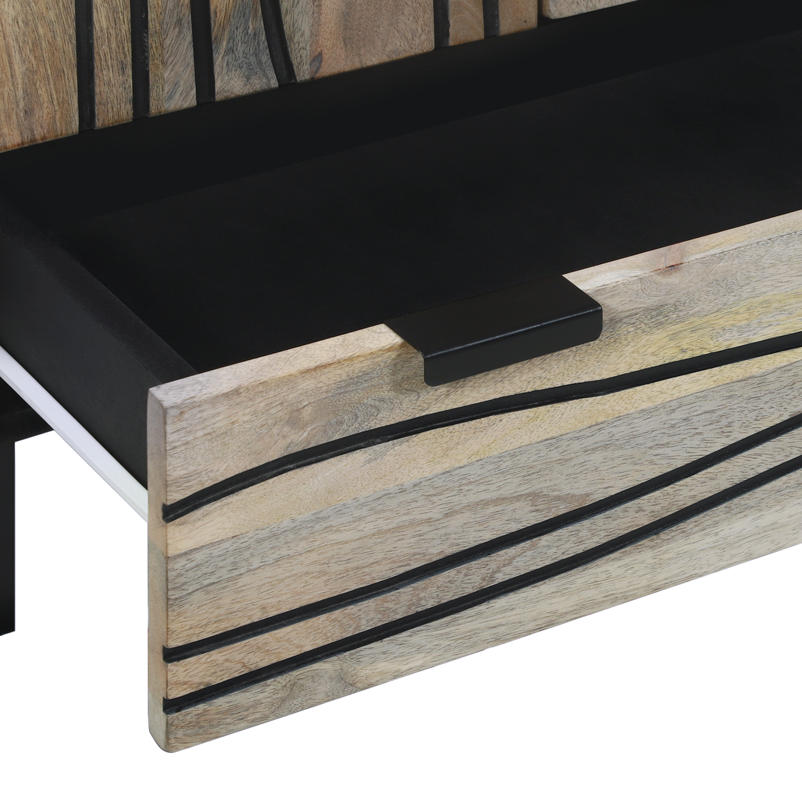 Dulapuri și suporturi pentru stocarea media Alb și negru GartenMobel Dekor