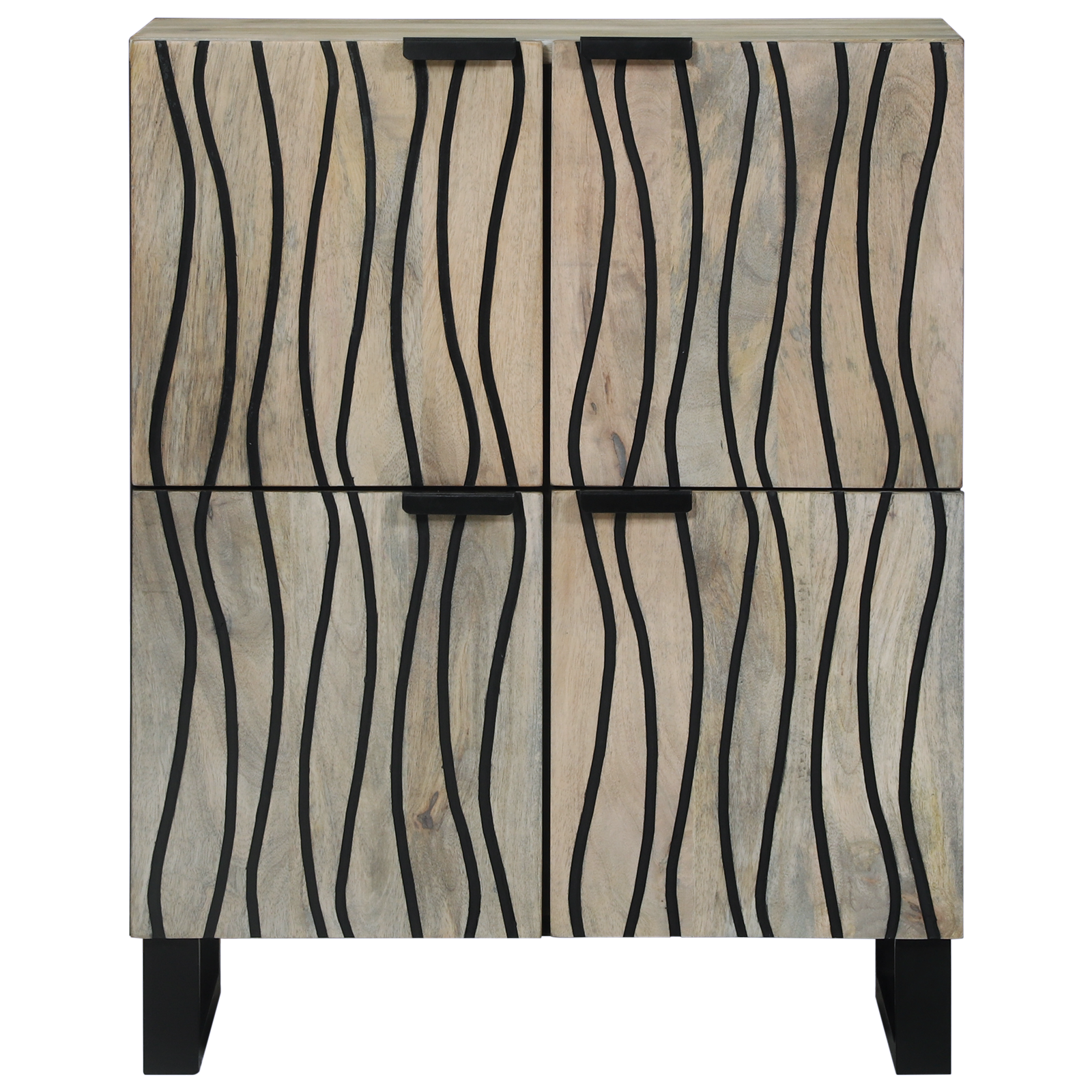 Dulapuri și suporturi pentru stocarea media Alb și negru GartenMobel Dekor